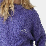 Grid Lucent Cable Knit Sweater Knitwear Eme Studios
