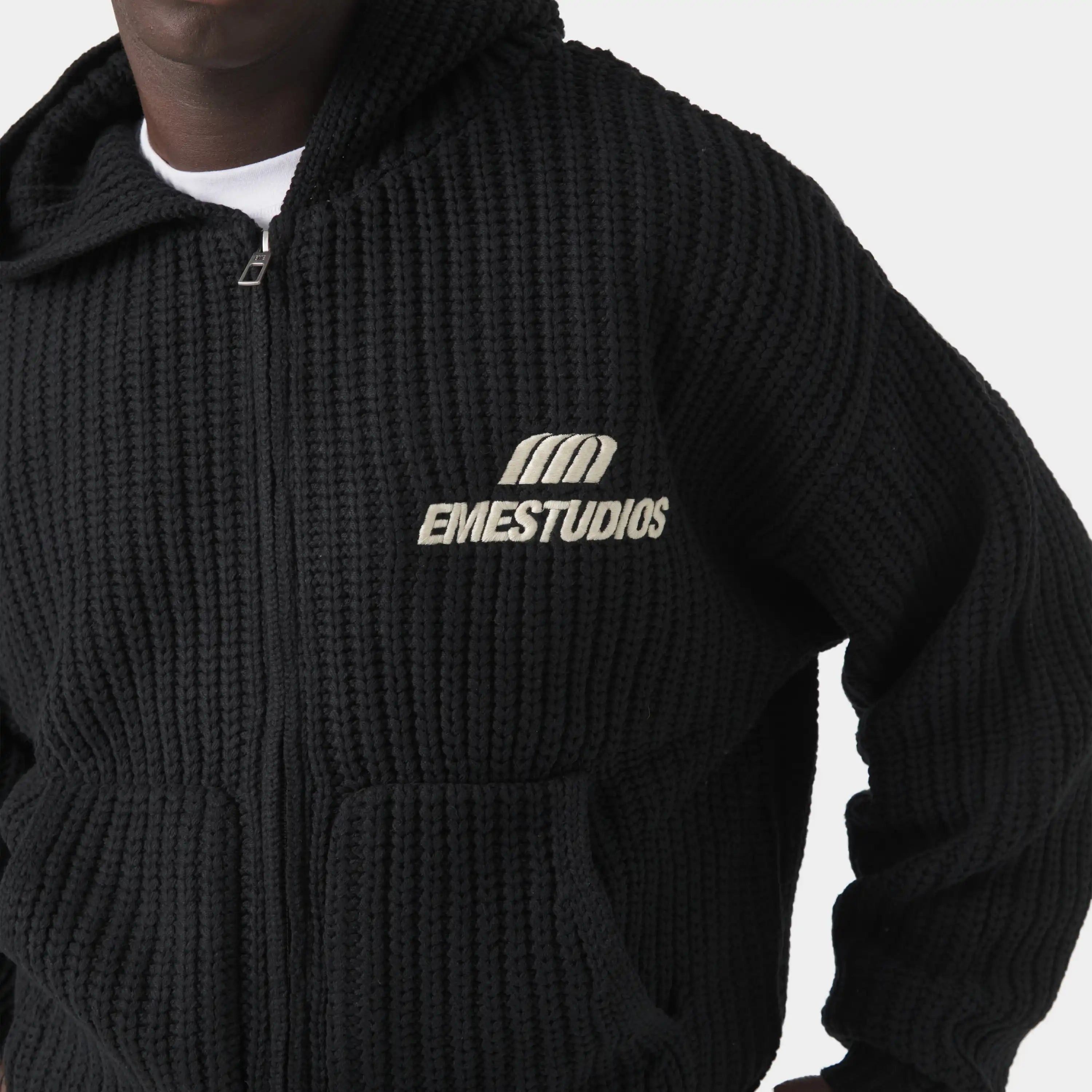 Globe Shadow Zipper Knit Knitwear Eme Studios