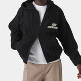 Globe Shadow Zipper Knit Knitwear Eme Studios