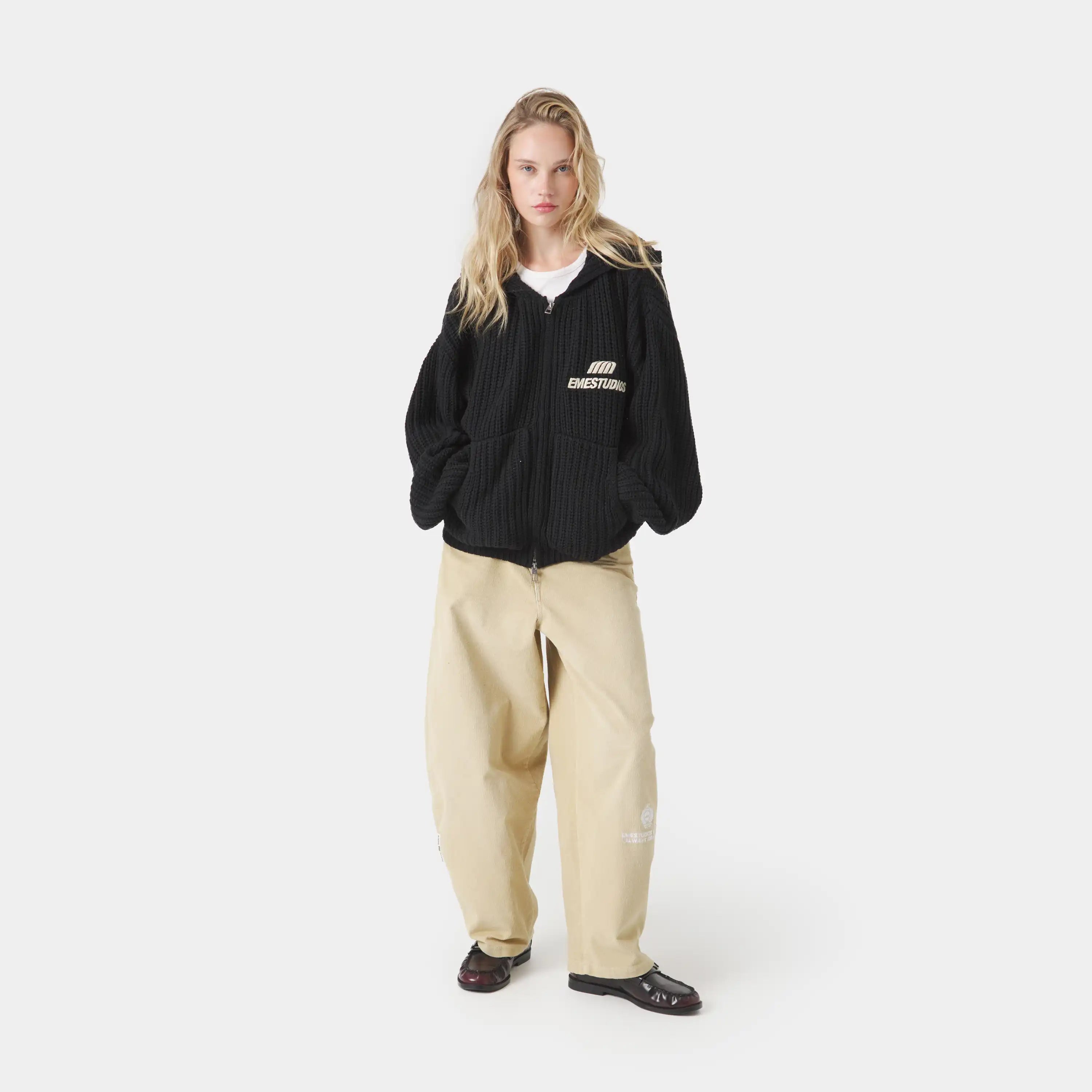 Globe Shadow Zipper Knit Knitwear Eme Studios