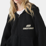 Globe Shadow Zipper Knit Knitwear Eme Studios
