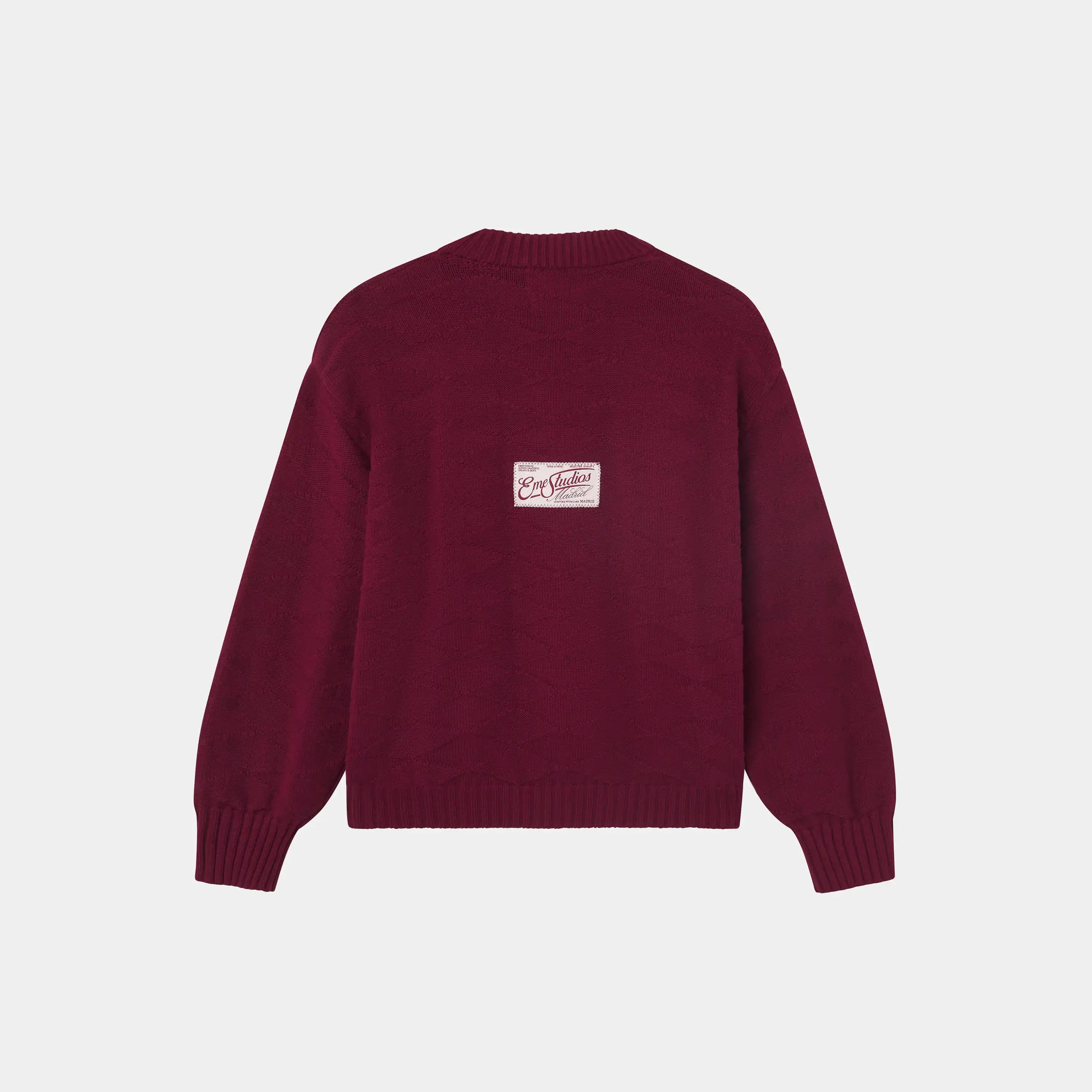 Rhomb Cabernet Knit Sweater Knitwear Eme Studios