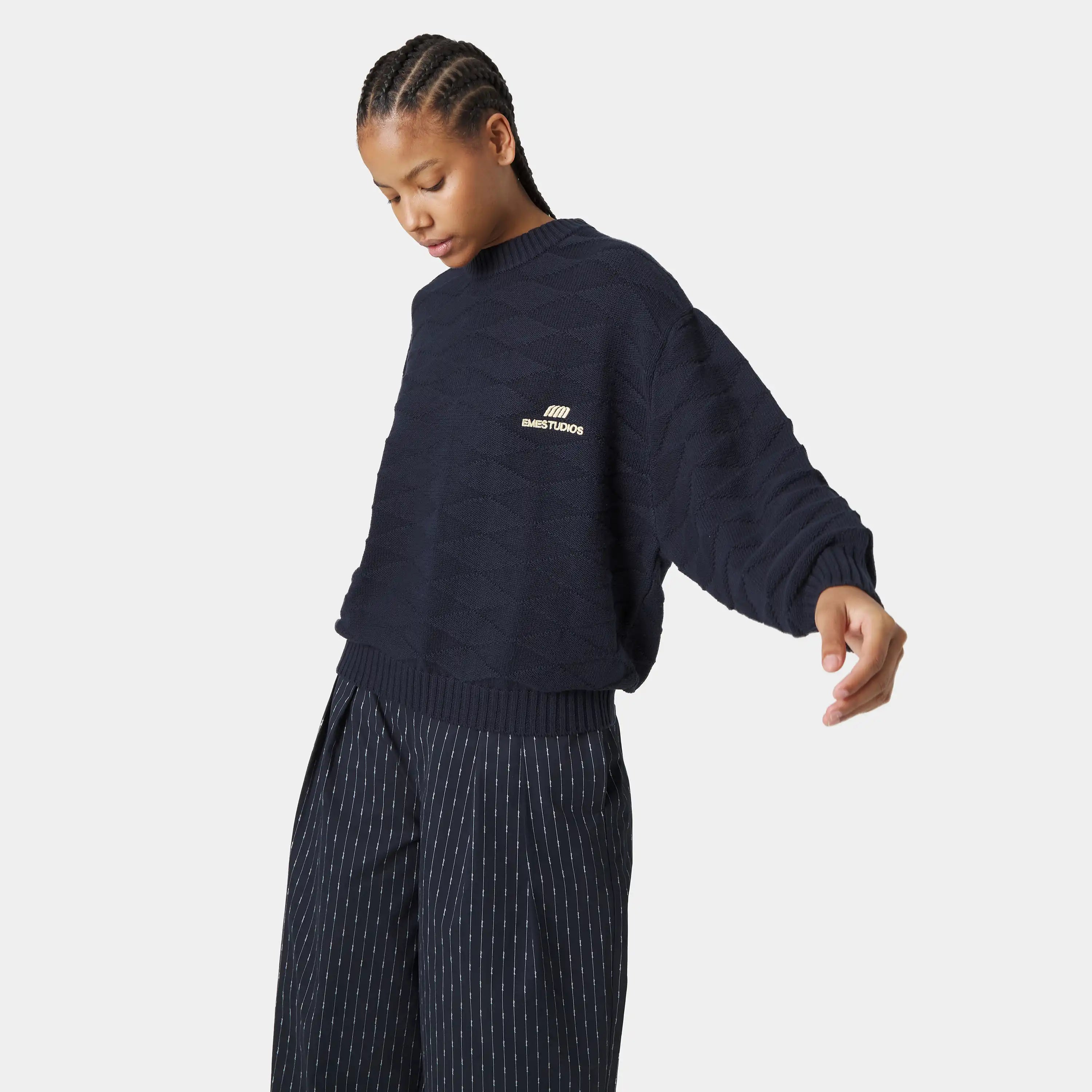 Rhomb Night Sky Knit Sweater Knitwear Eme Studios