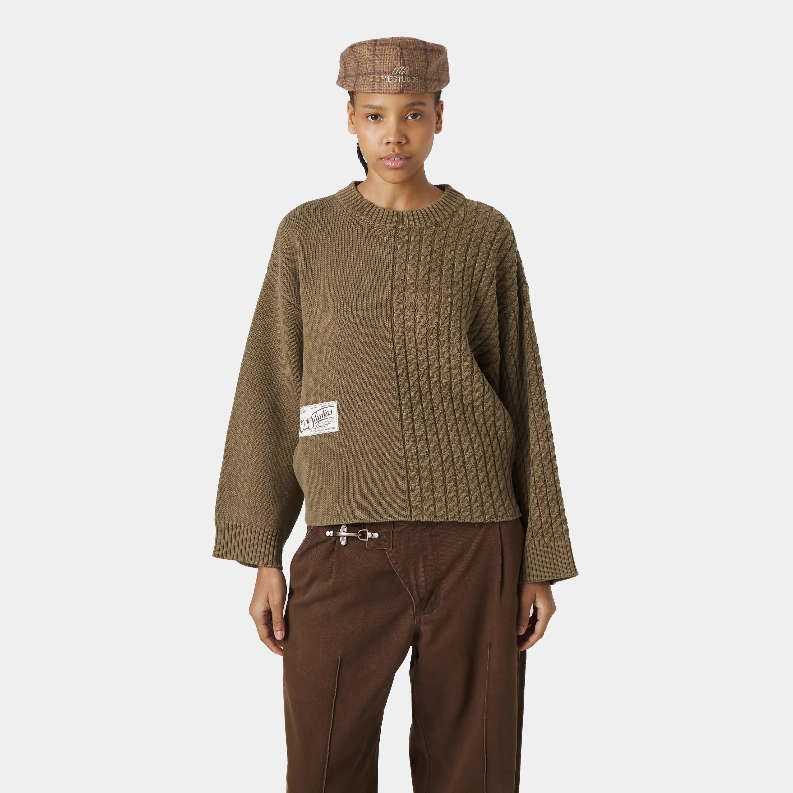 Rougher Choco Knit Sweater Knitwear Eme Studios