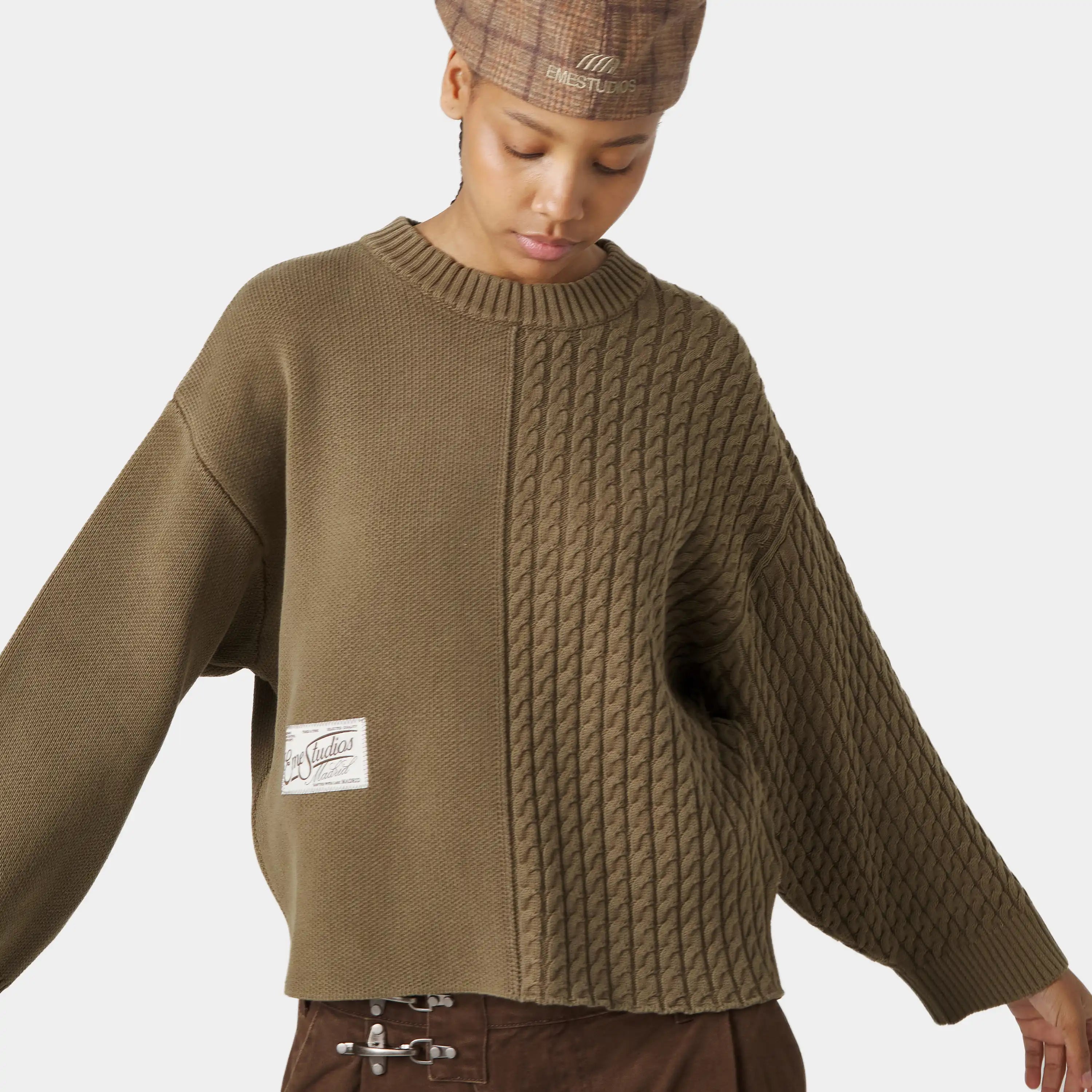 Rougher Choco Knit Sweater Knitwear Eme Studios