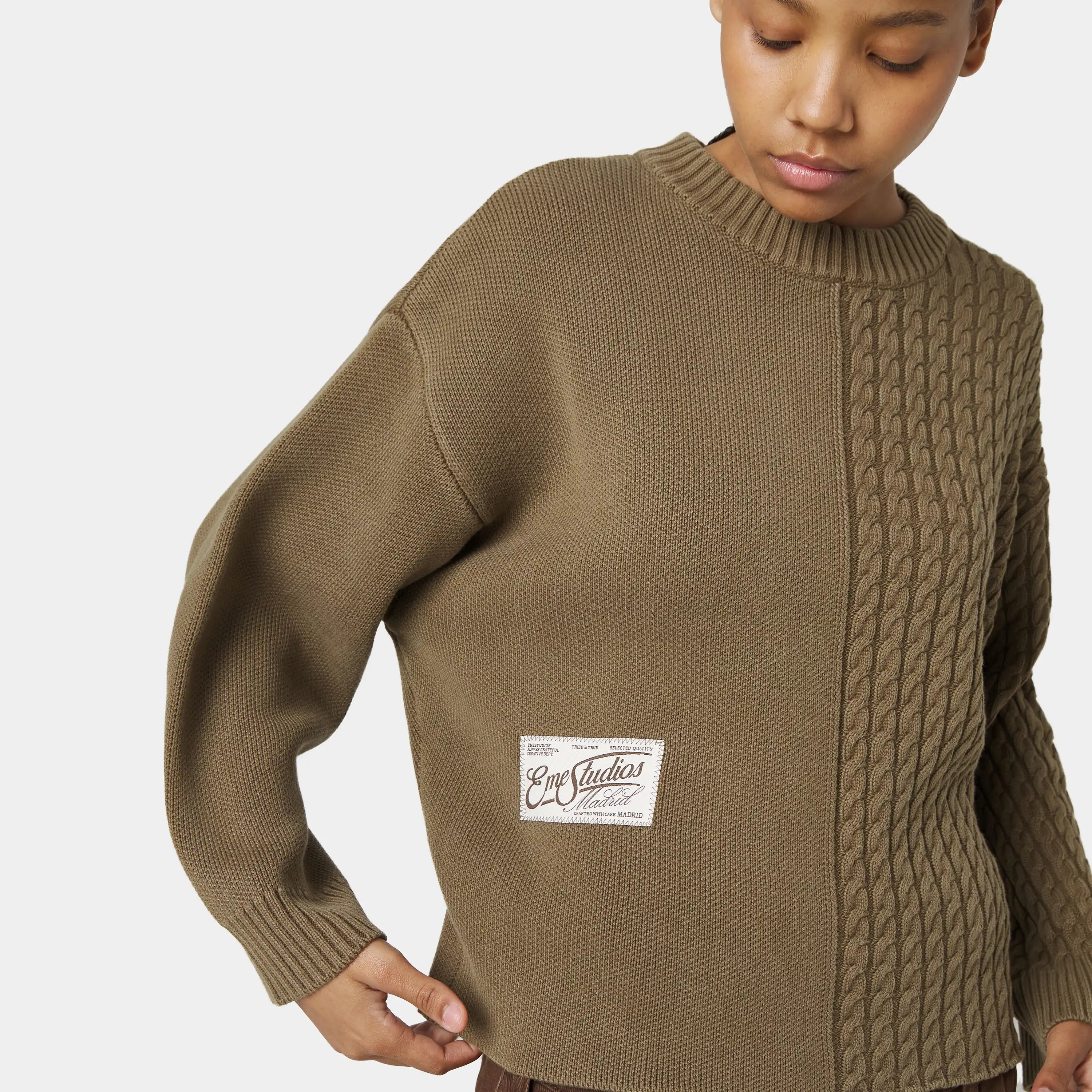Rougher Choco Knit Sweater Knitwear Eme Studios
