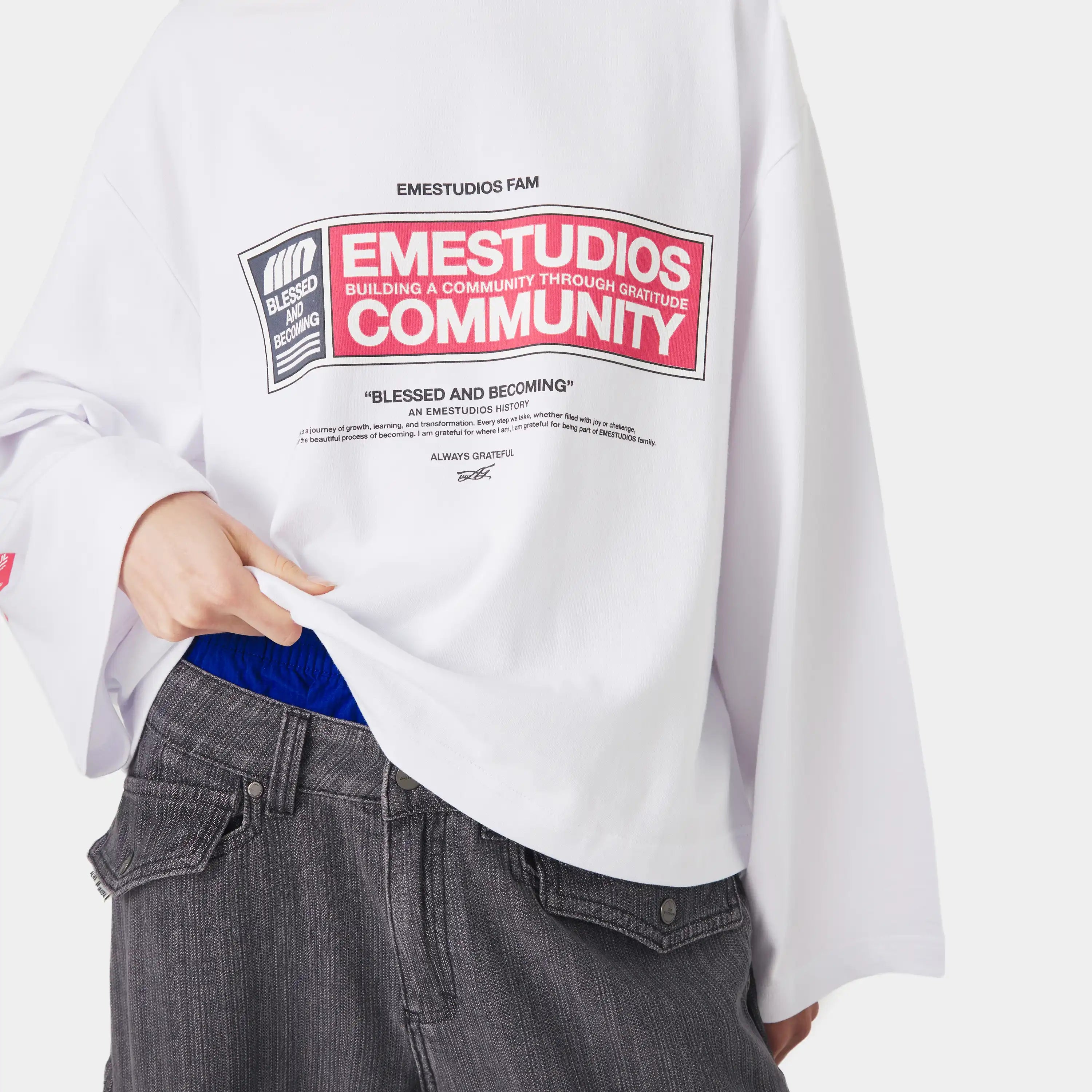 Corv Pearl Long Sleeve T-shirts Eme Studios