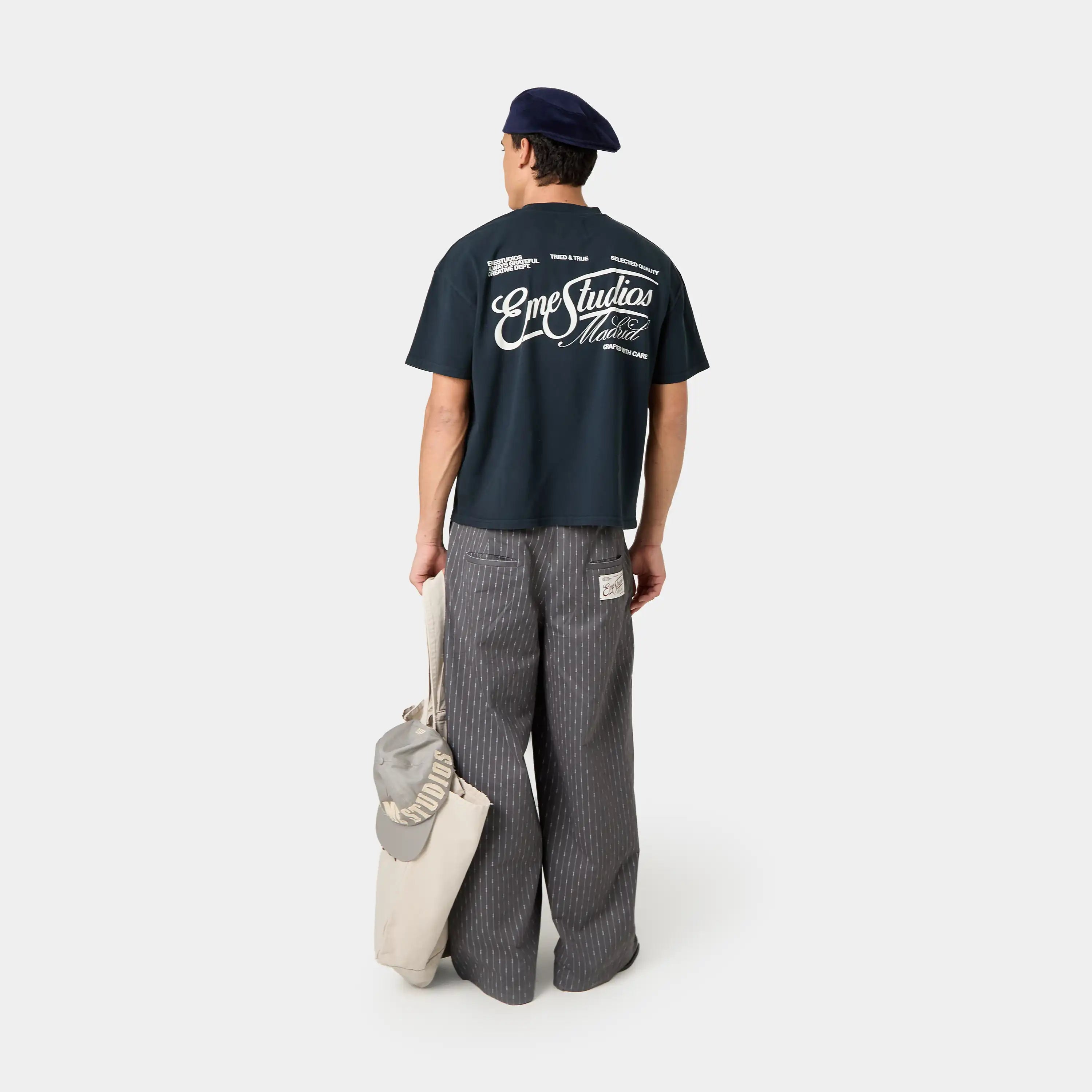 Tried & True Navy Oversized Tee T-shirts Eme Studios