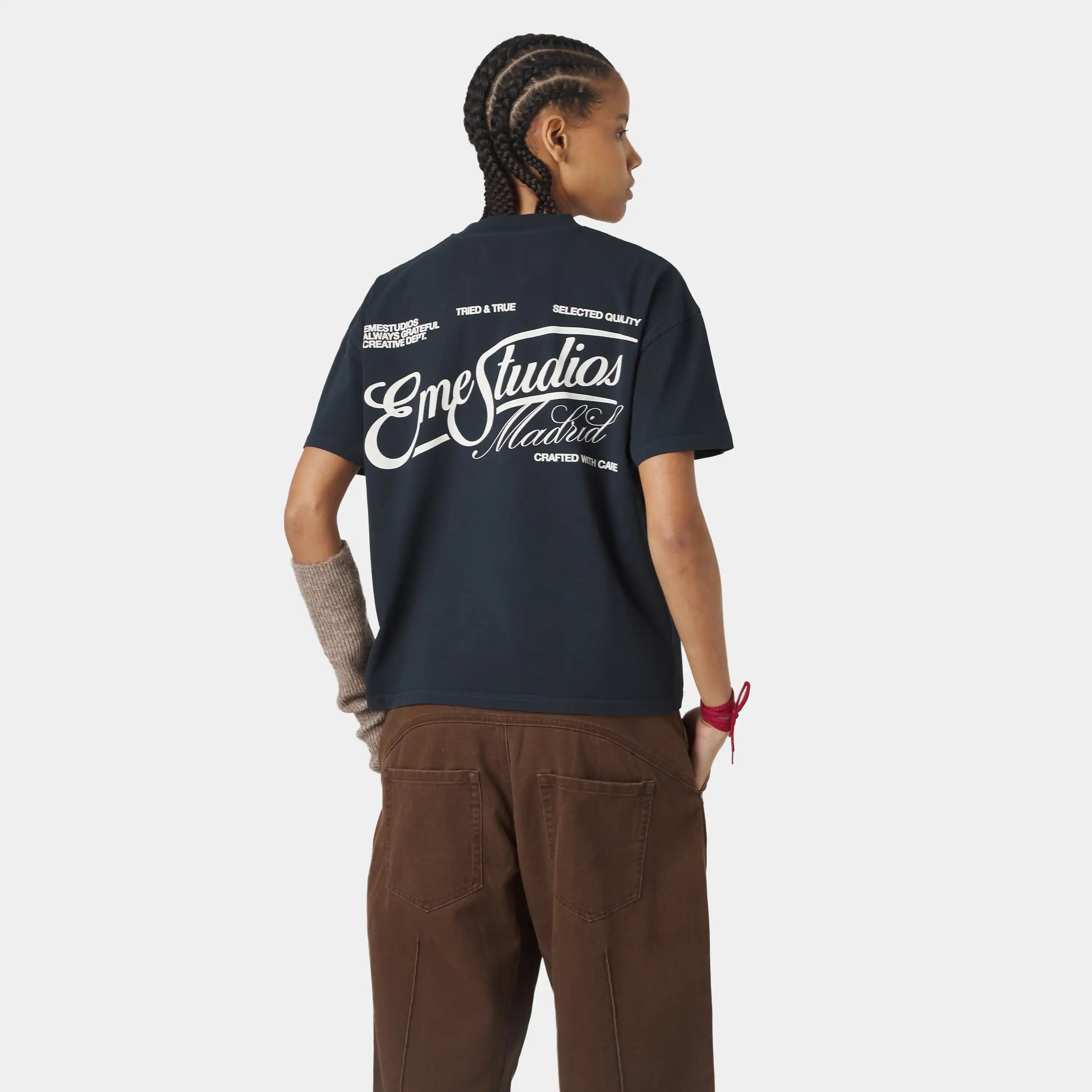 Tried & True Navy Oversized Tee T-shirts Eme Studios