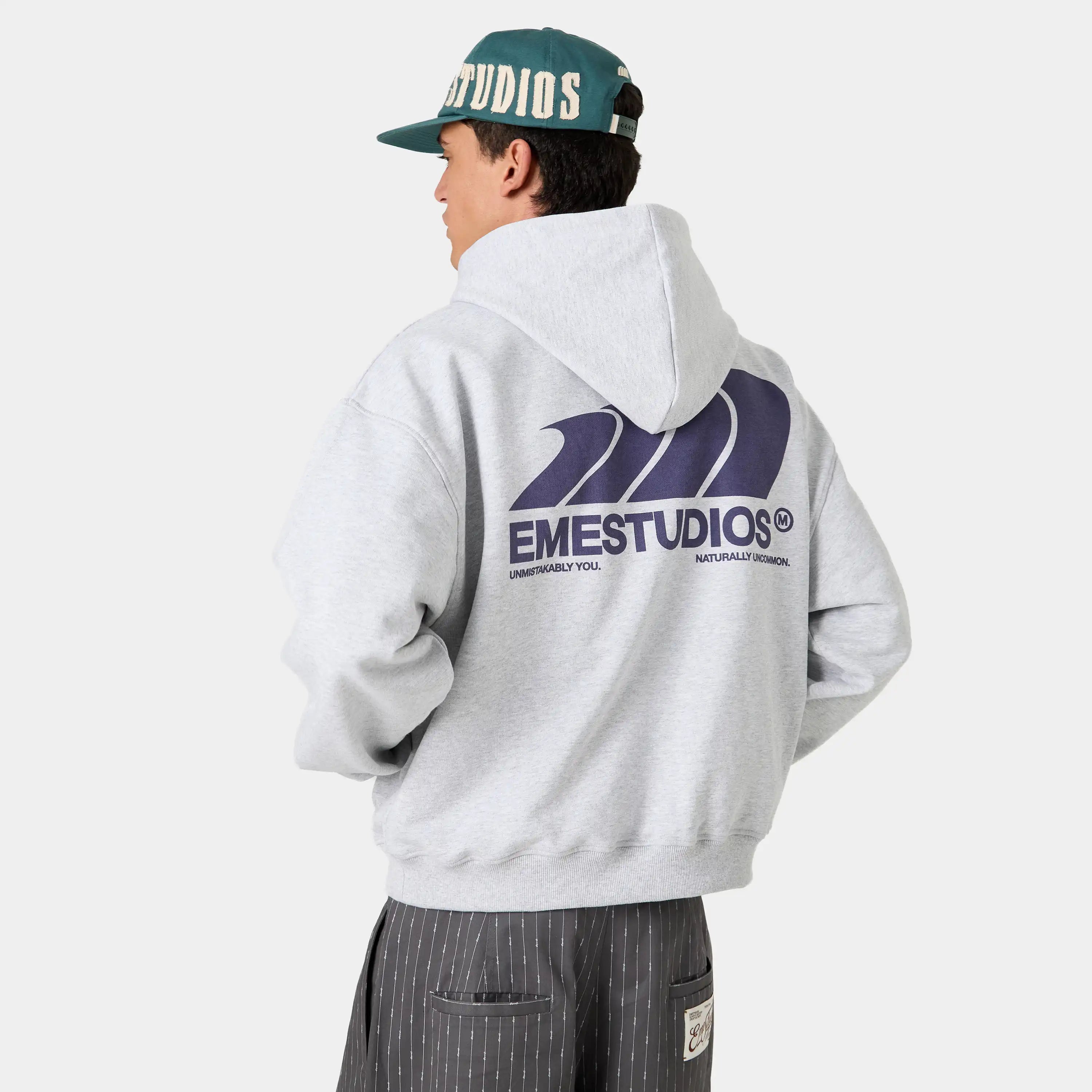 Odd Heather Grey Oversized Hoodie Hoodies Eme Studios