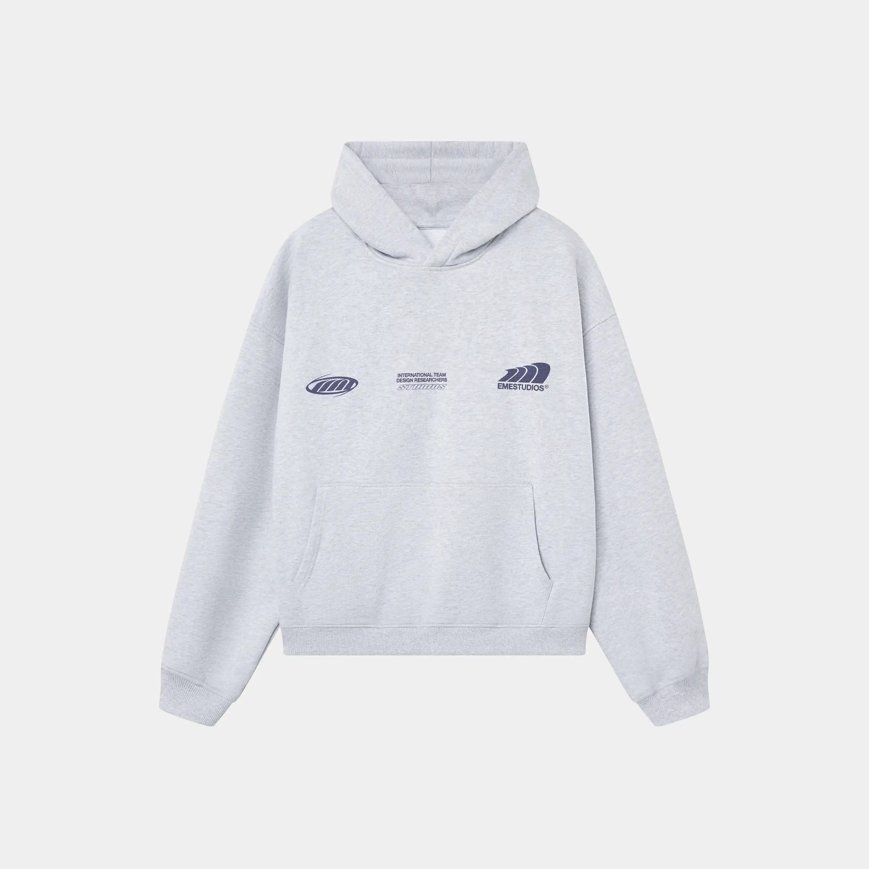 Odd Heather Grey Oversized Hoodie Hoodies Eme Studios