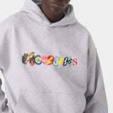 Stickers Grey Oversized Hoodie Hoodies Eme Studios