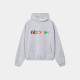 Stickers Grey Oversized Hoodie Hoodies Eme Studios