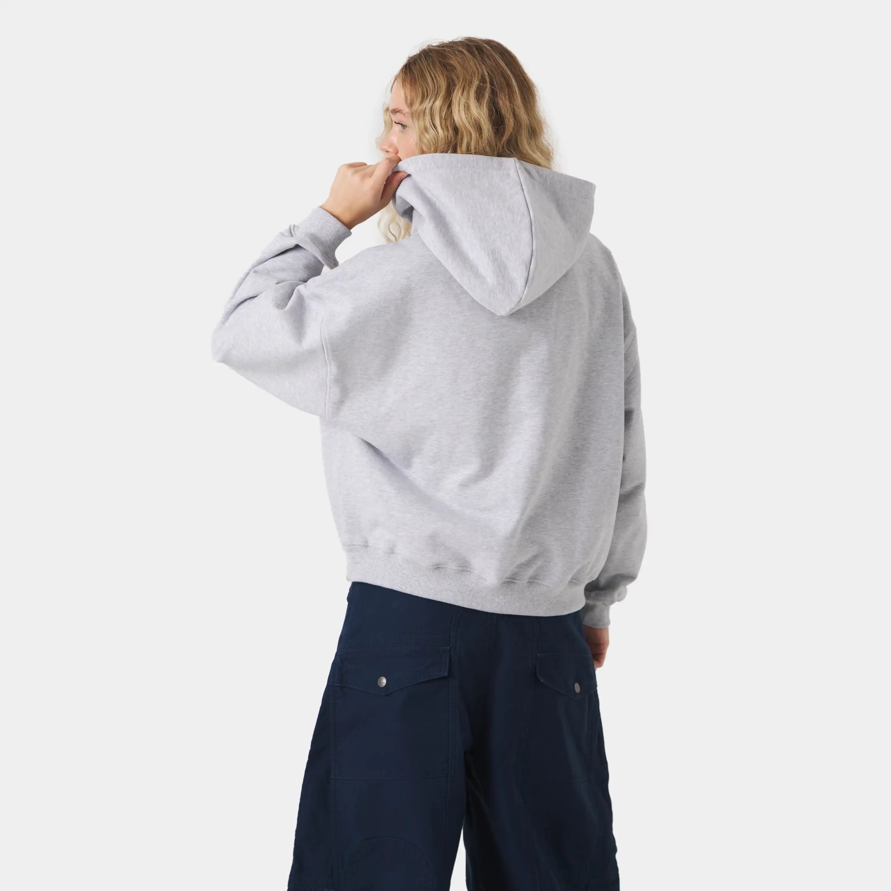 Stickers Grey Oversized Hoodie Hoodies Eme Studios