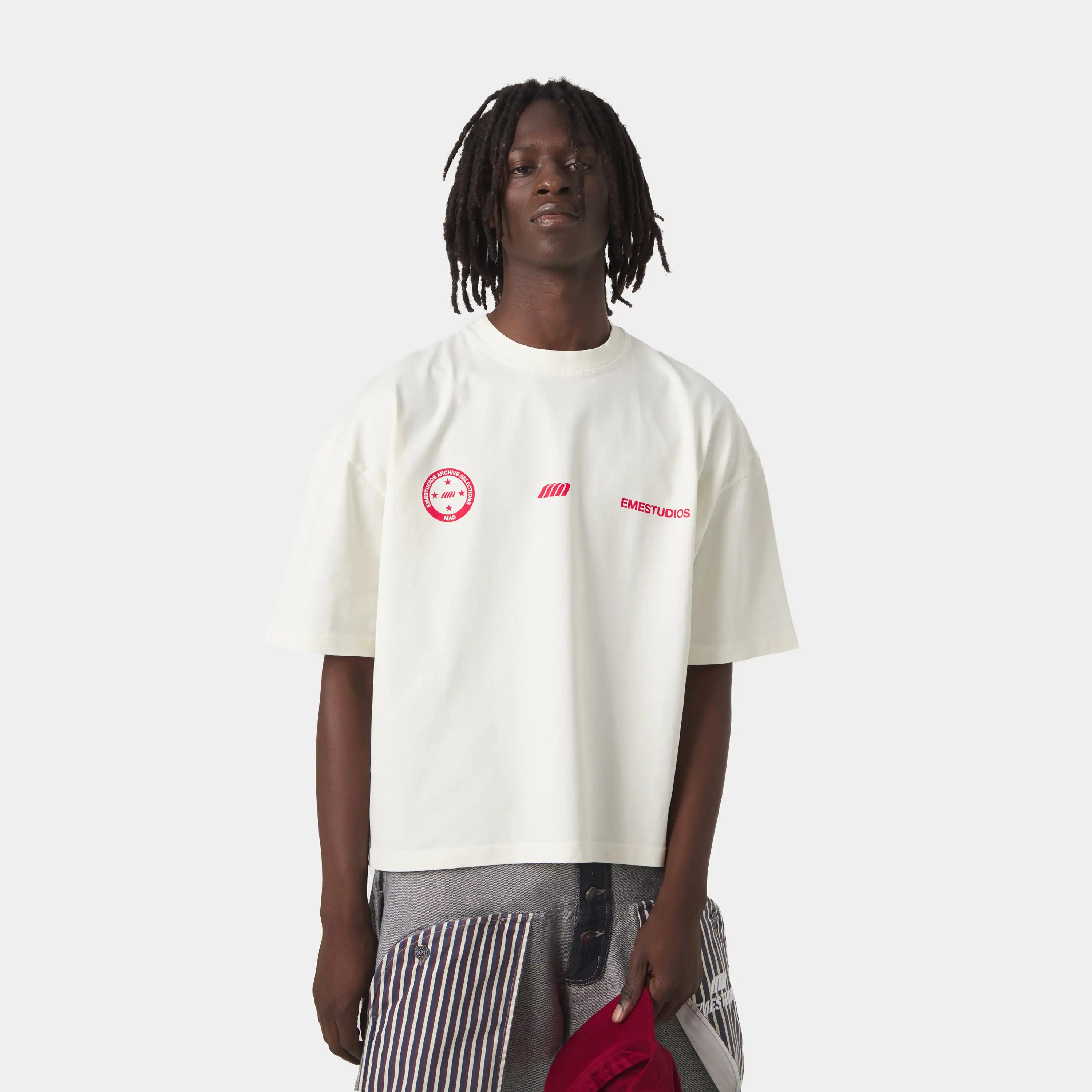 4 Star Off Sand Oversized Tee T-shirts Eme Studios