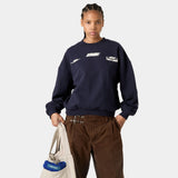 Zenit Navy Oversized Crewneck Sweatshirts Eme Studios