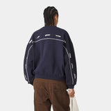 Zenit Navy Oversized Crewneck Sweatshirts Eme Studios