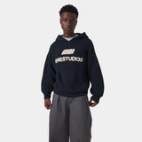 Pidgey Navy Knitted Hoodie Knitwear Eme Studios