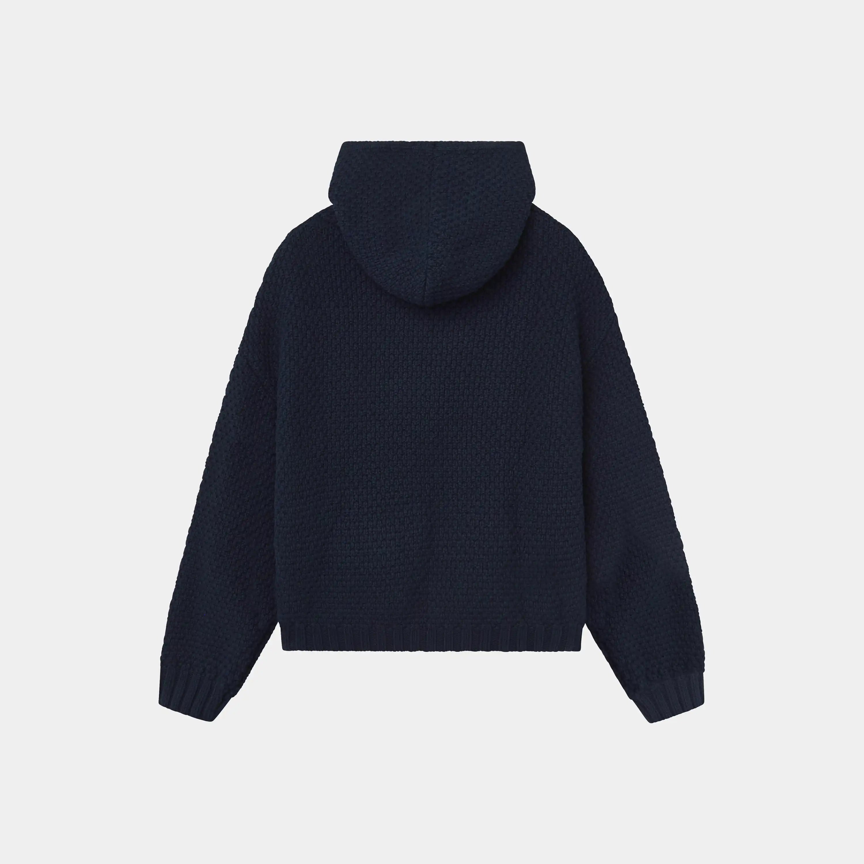 Pidgey Navy Knitted Hoodie Knitwear Eme Studios