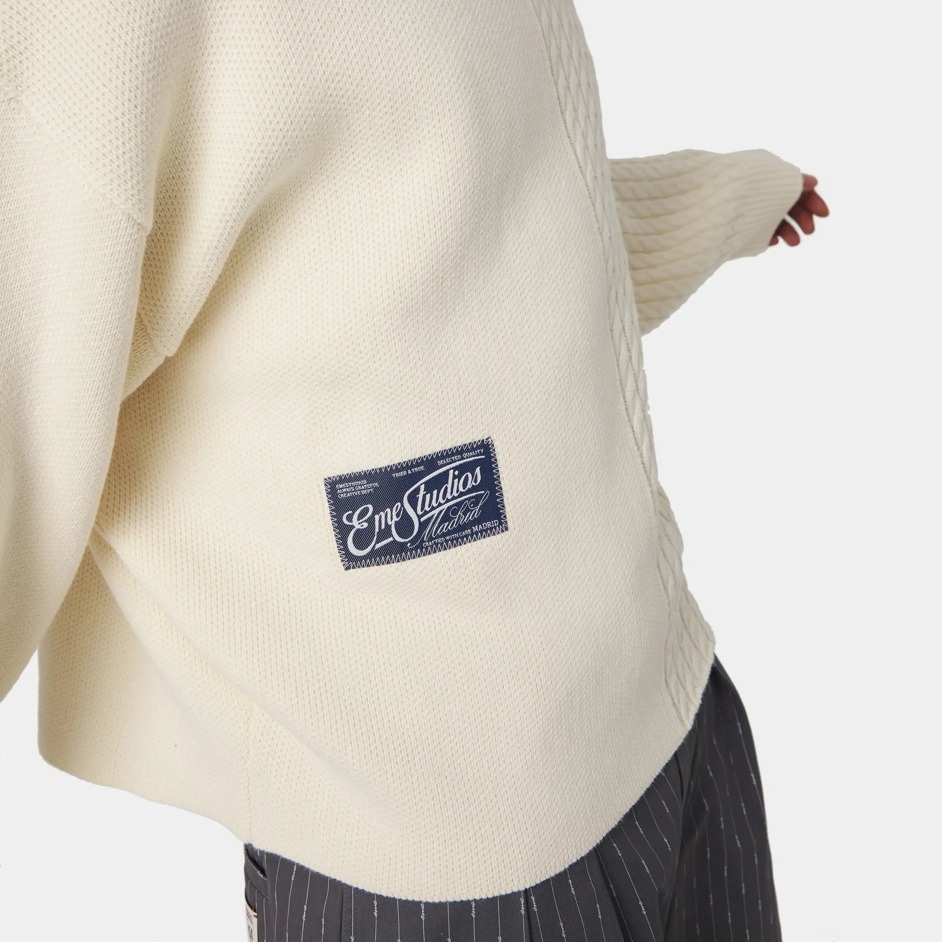 Rougher Off Sand Knit Sweater Knitwear Eme Studios