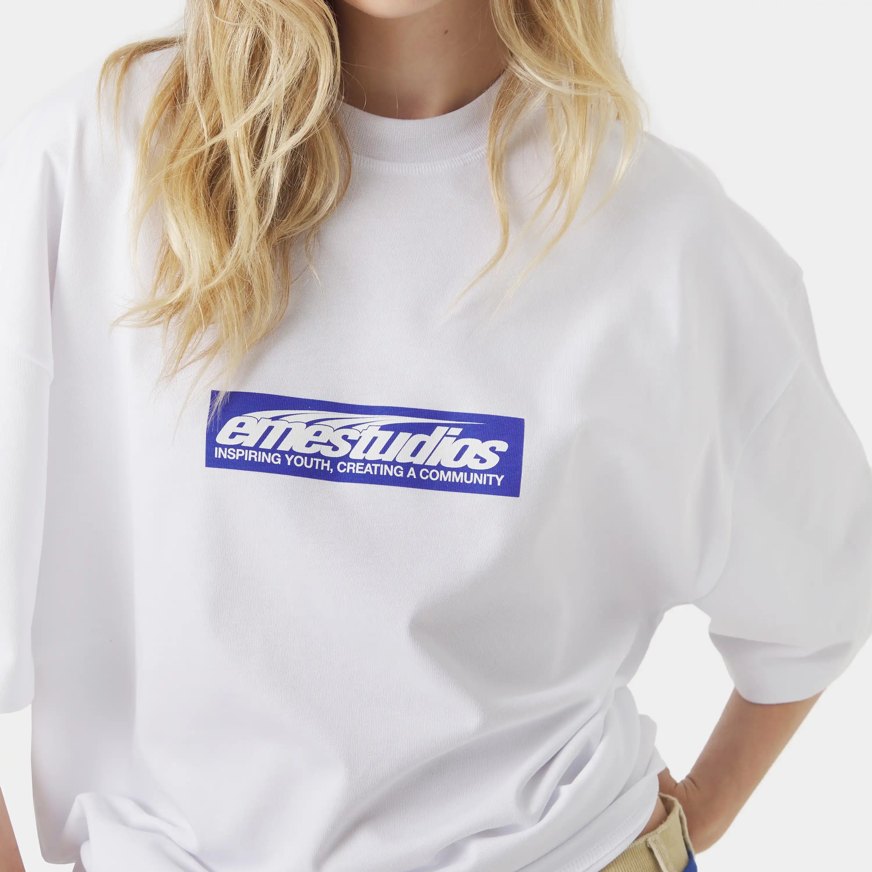 Stick Pearl Oversized Tee T-shirts Eme Studios