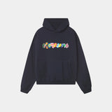 Stickers Navy Oversized Hoodie Hoodies Eme Studios