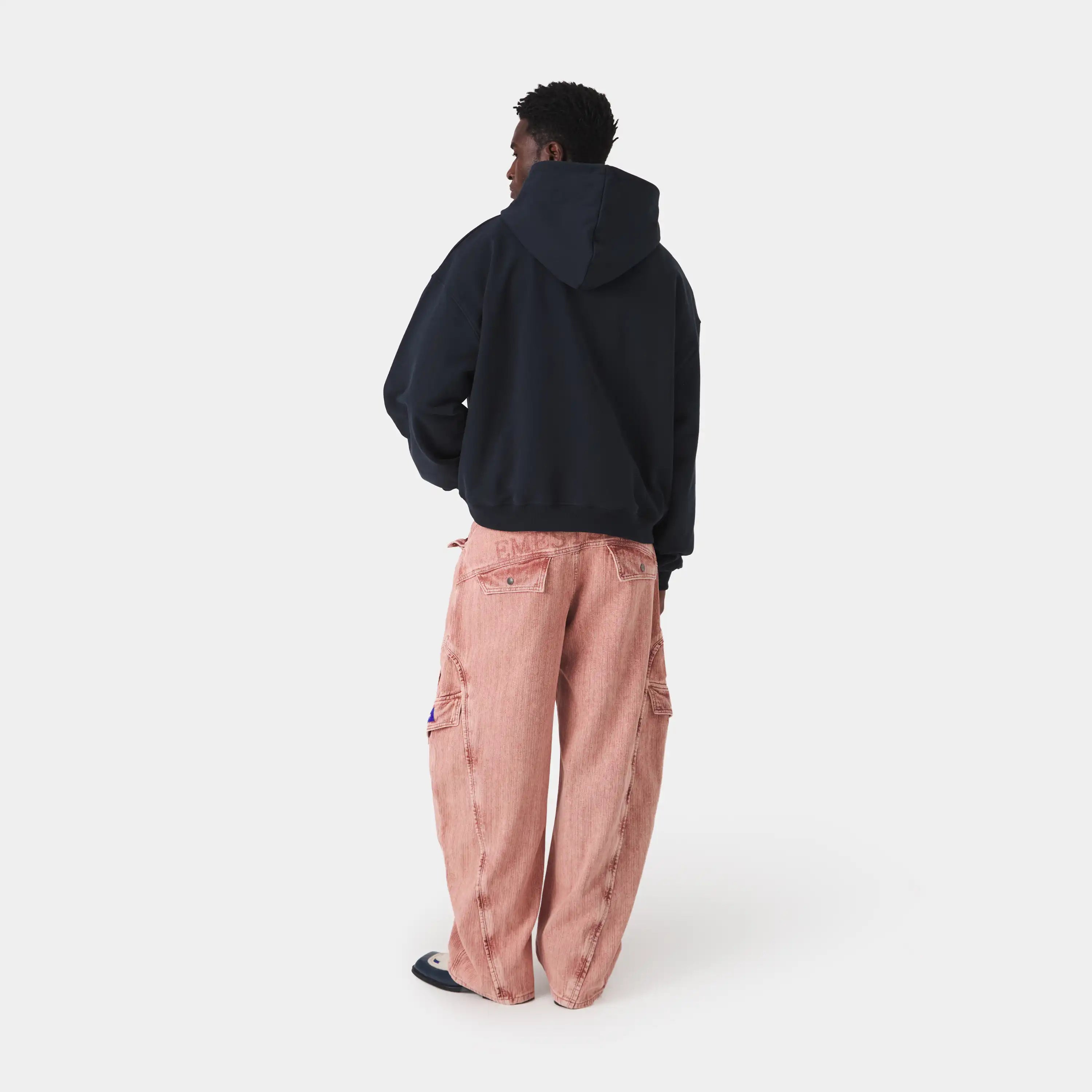 Stickers Navy Oversized Hoodie Hoodies Eme Studios