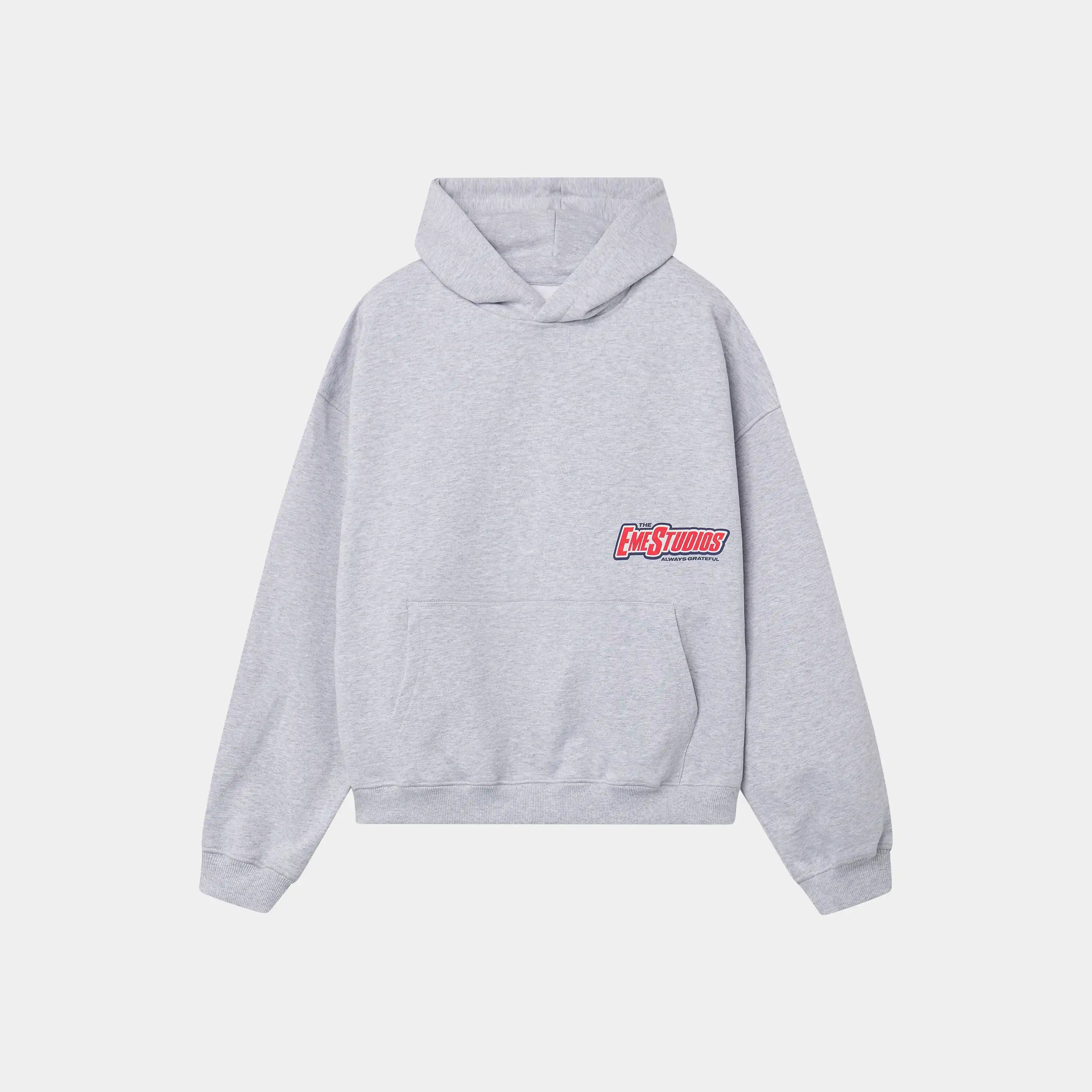 Shining Grey Oversized Hoodie Hoodies Eme Studios