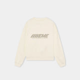 Staple Off Sand Oversized Crewneck Sweatshirts Eme Studios