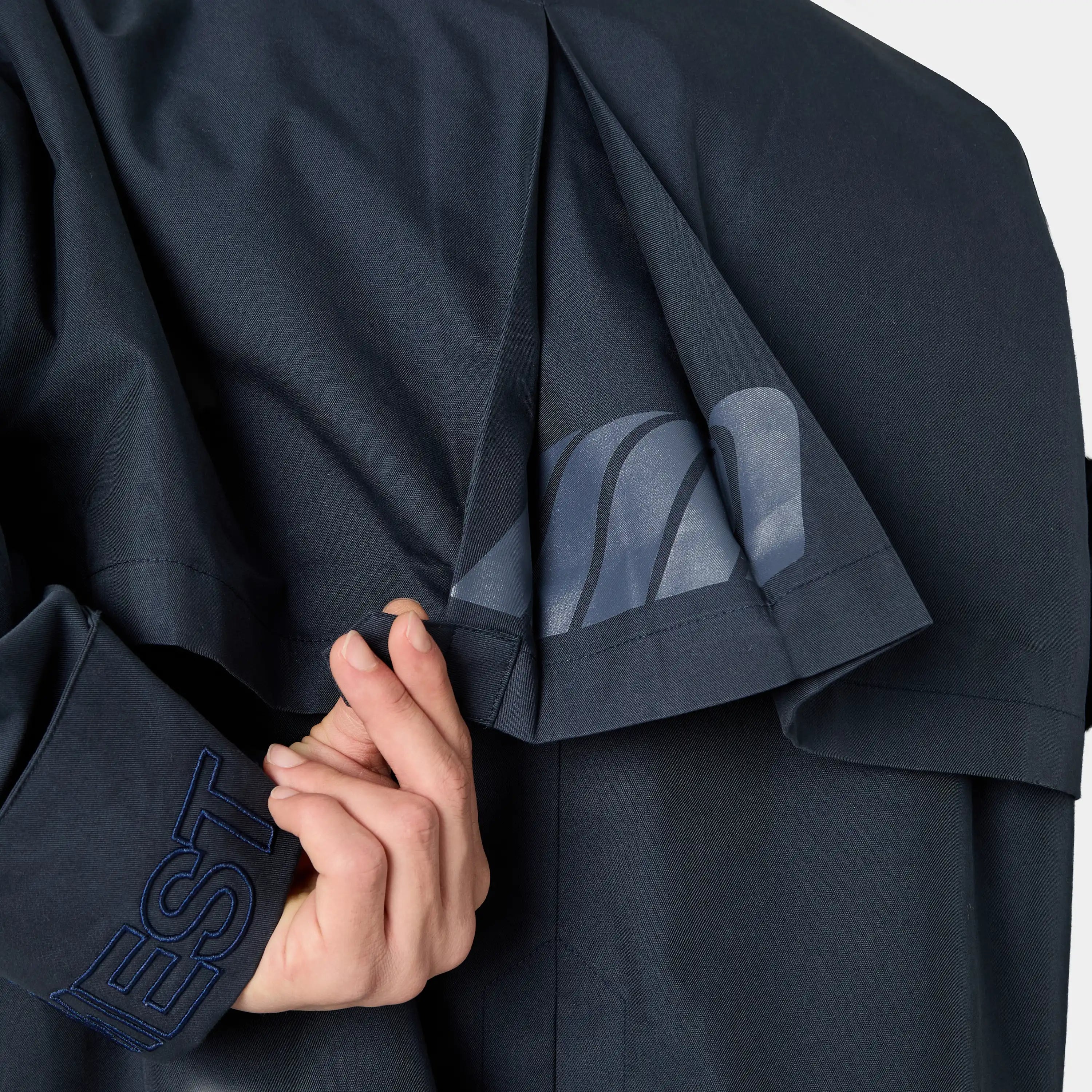 Lizi Navy Trench Jacket Outerwear Eme Studios