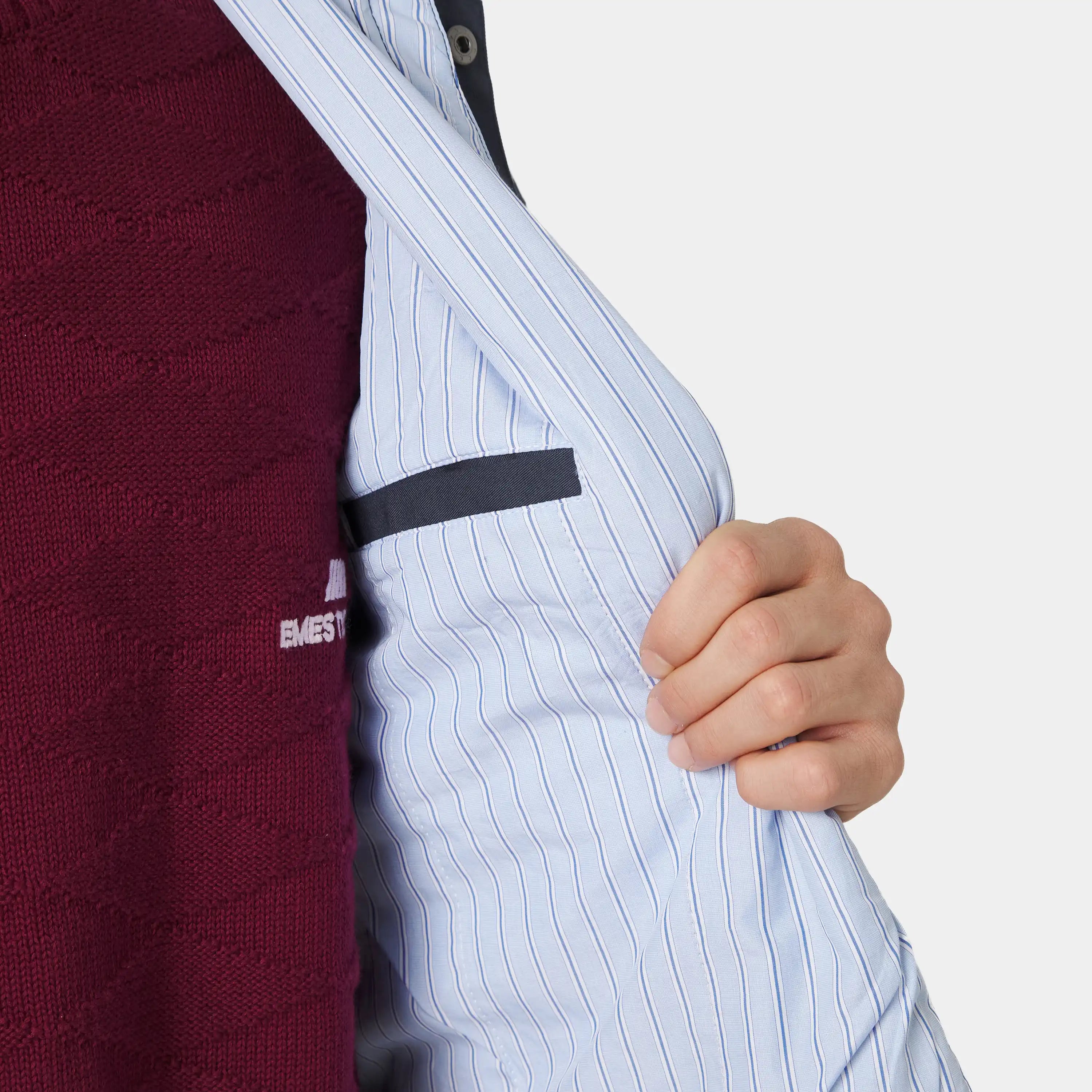 Lizi Navy Trench Jacket Outerwear Eme Studios