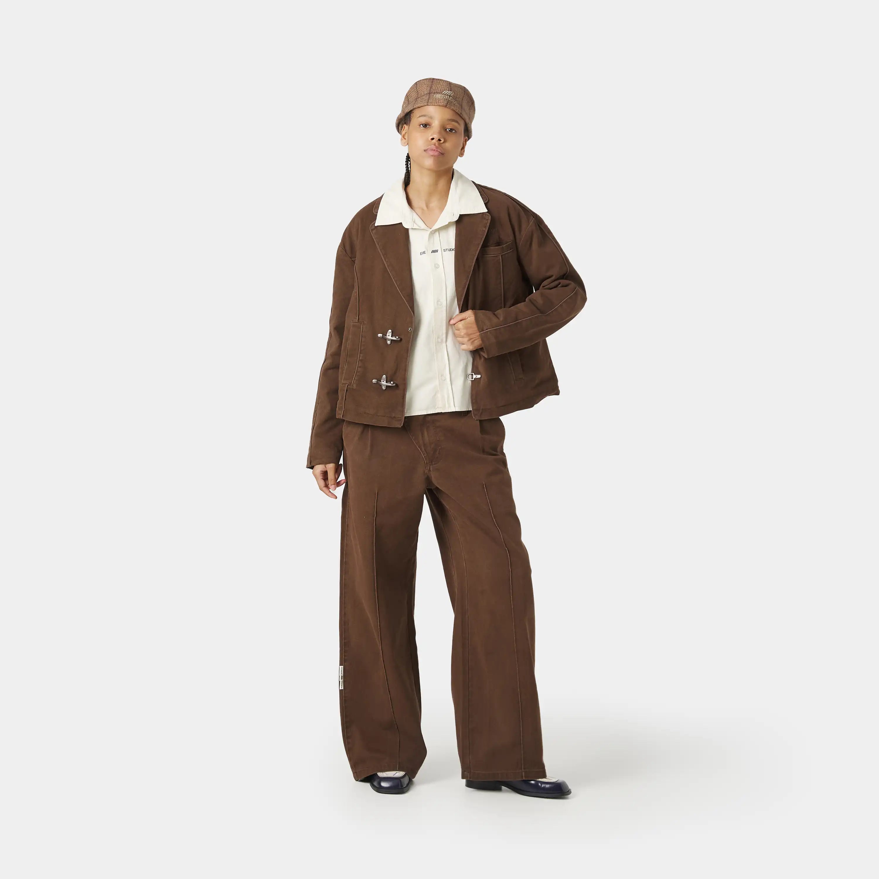 Crusader Brown Work Pants Pants Eme Studios