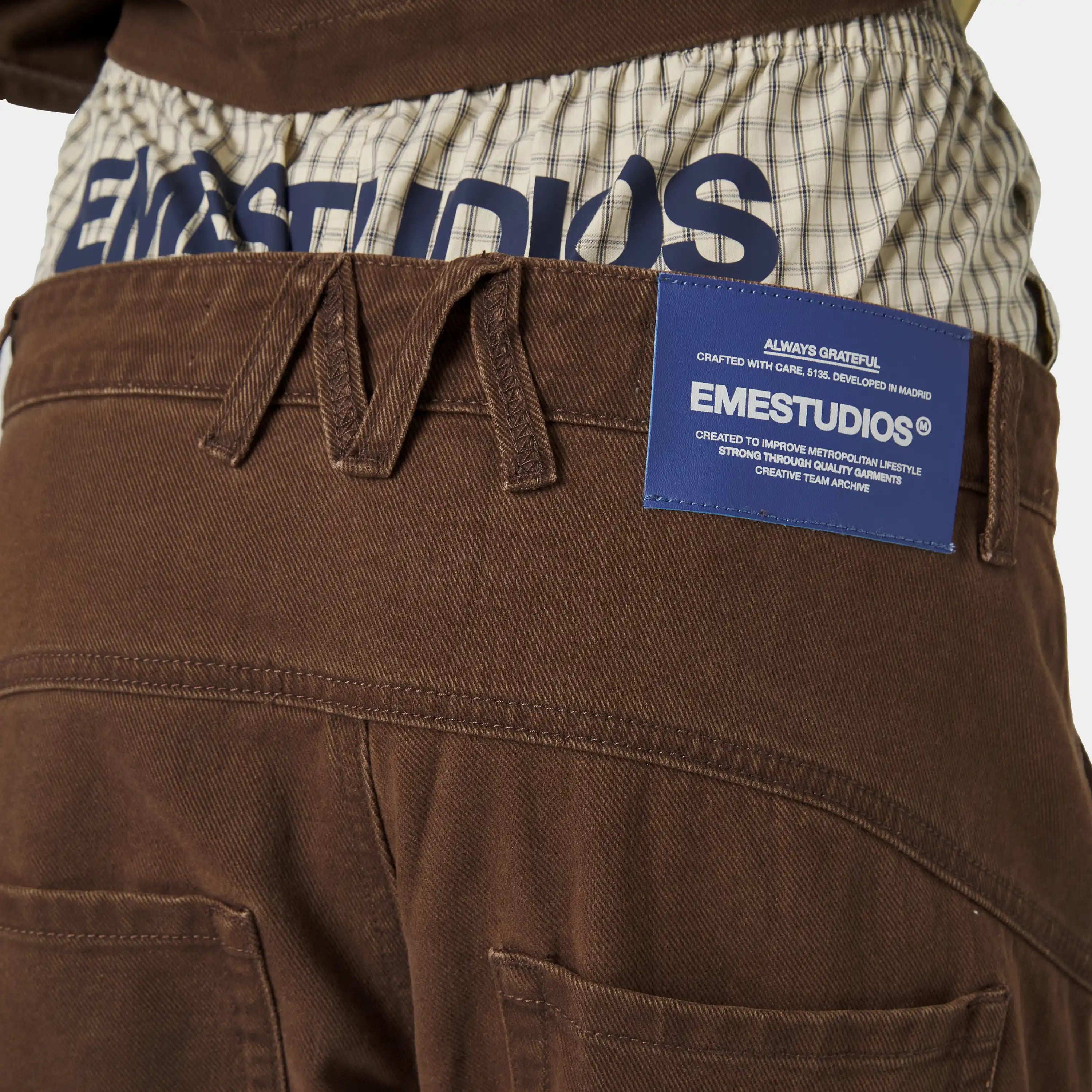 Crusader Brown Work Pants Pants Eme Studios