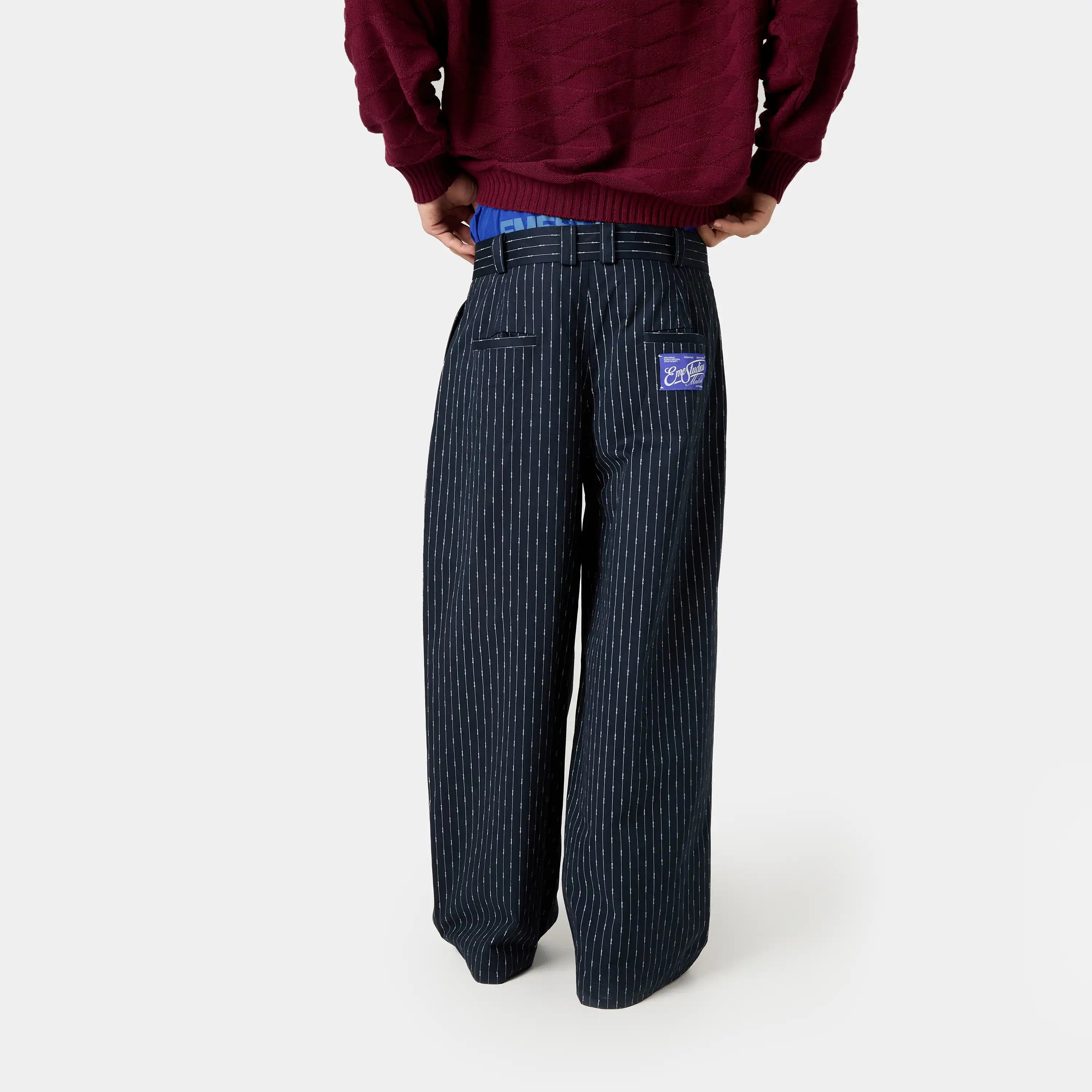 Alt Navy Tailored Pant Pants Eme Studios