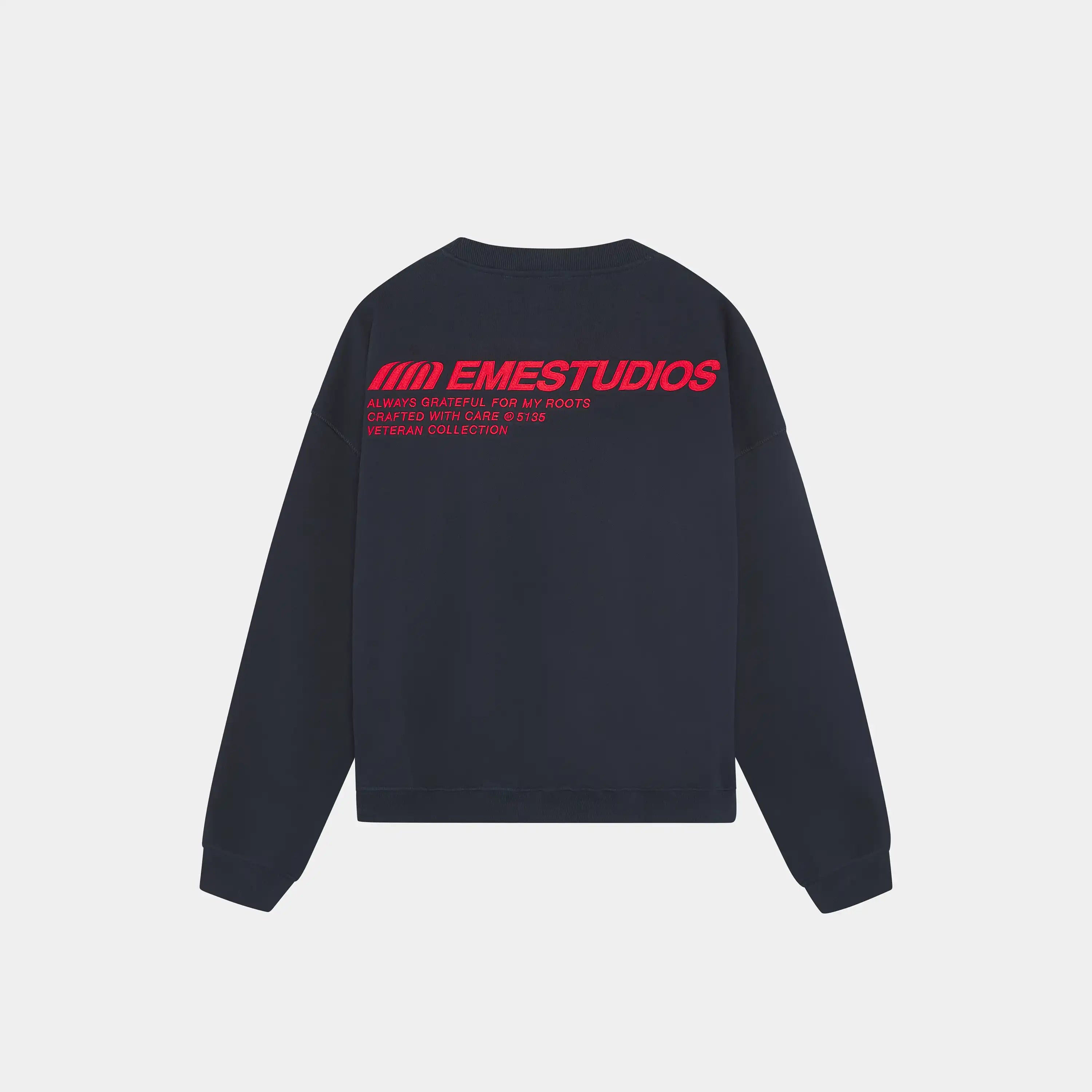 Roots Navy Oversized Crewneck Sweatshirts Eme Studios