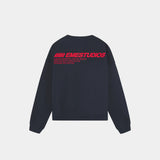 Roots Navy Oversized Crewneck Sweatshirts Eme Studios
