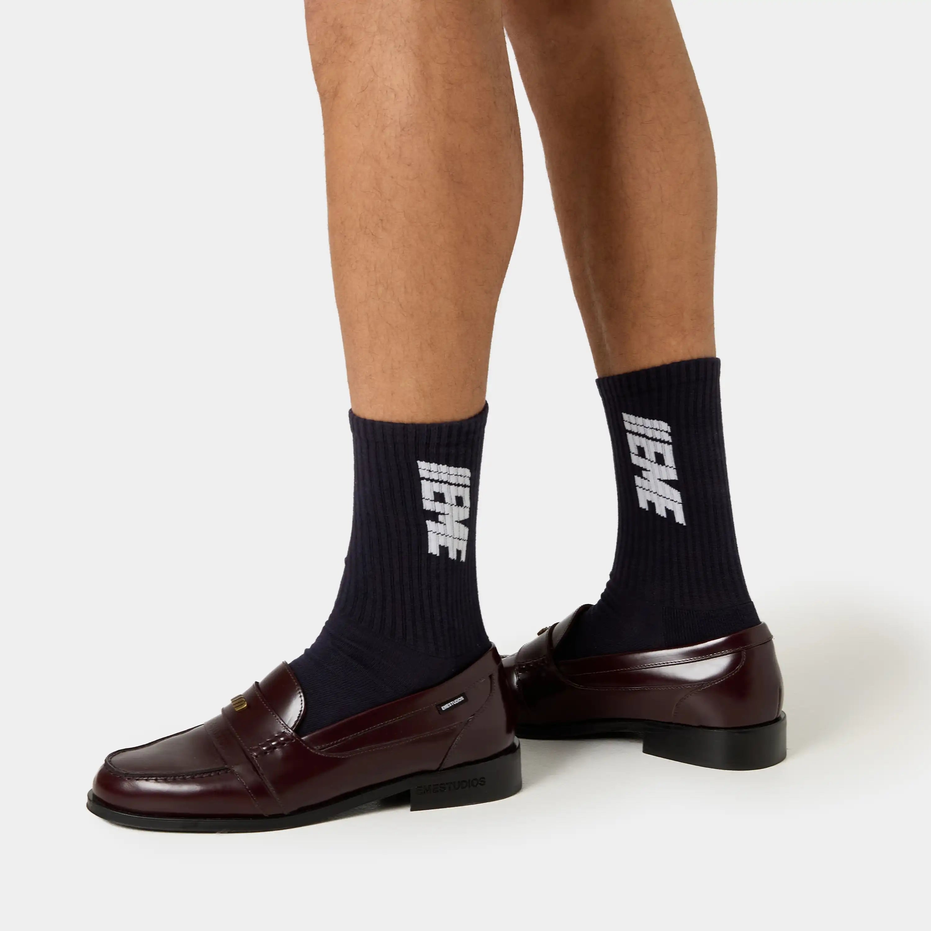 Wheelie Navy Socks Underwear Eme Studios