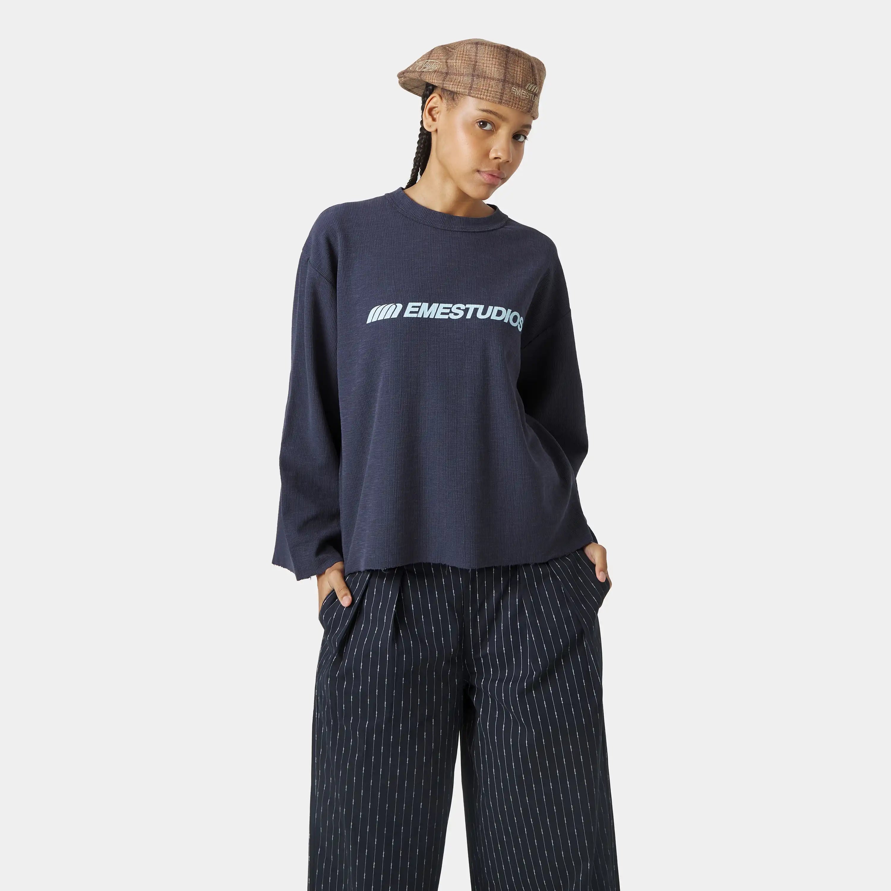 Metro Blue Long Sleeve T-shirts Eme Studios