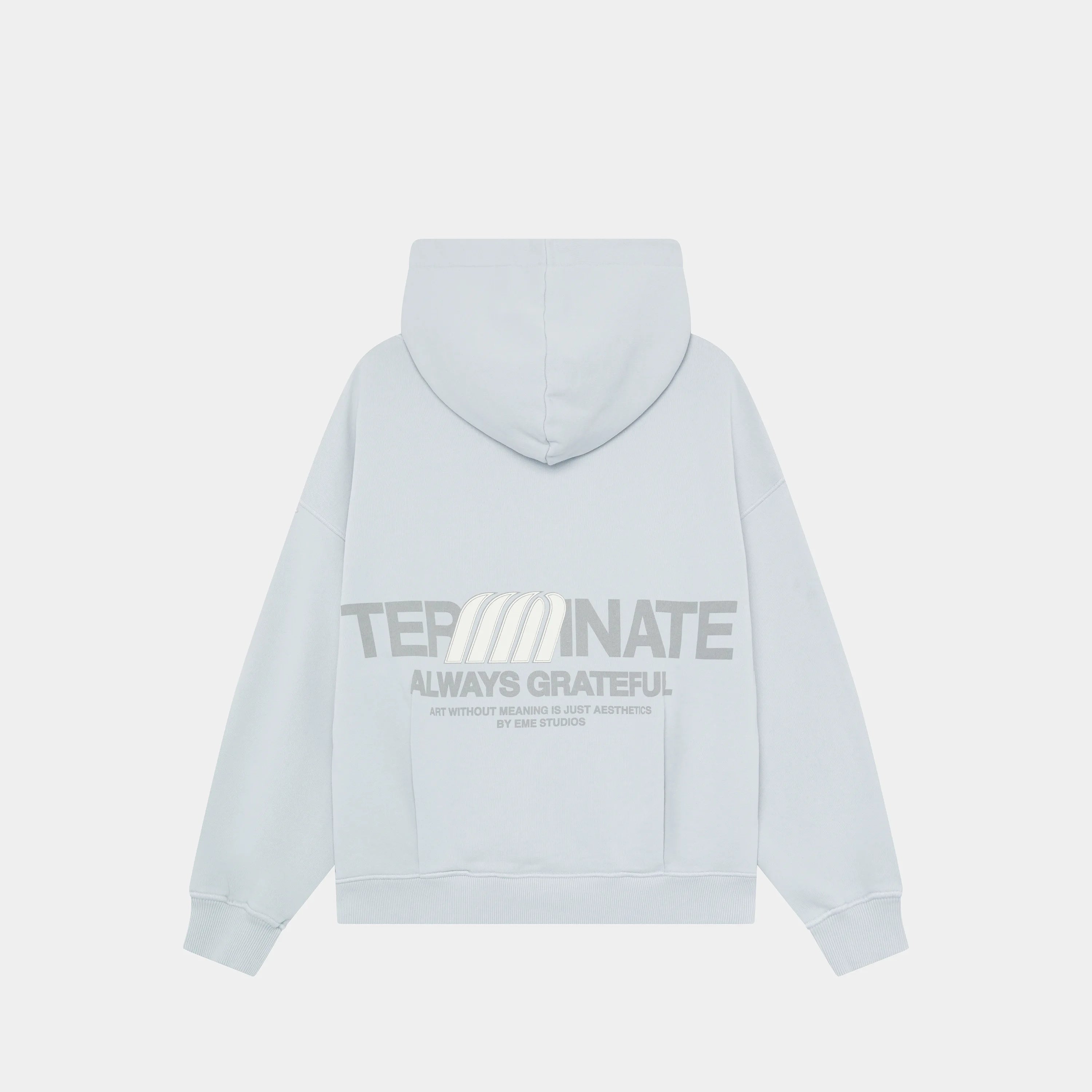 Terminate Pearl Blue Oversized Hoodie Hoodie eme   