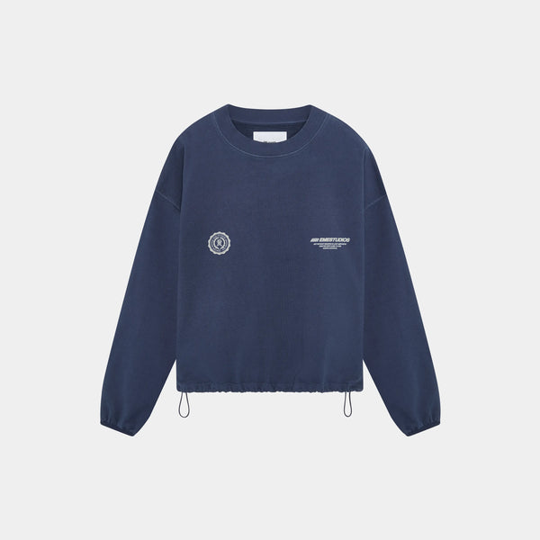 Buckler Navy Oversized Crewneck Crewneck eme   