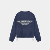 Buckler Navy Oversized Crewneck Crewneck eme