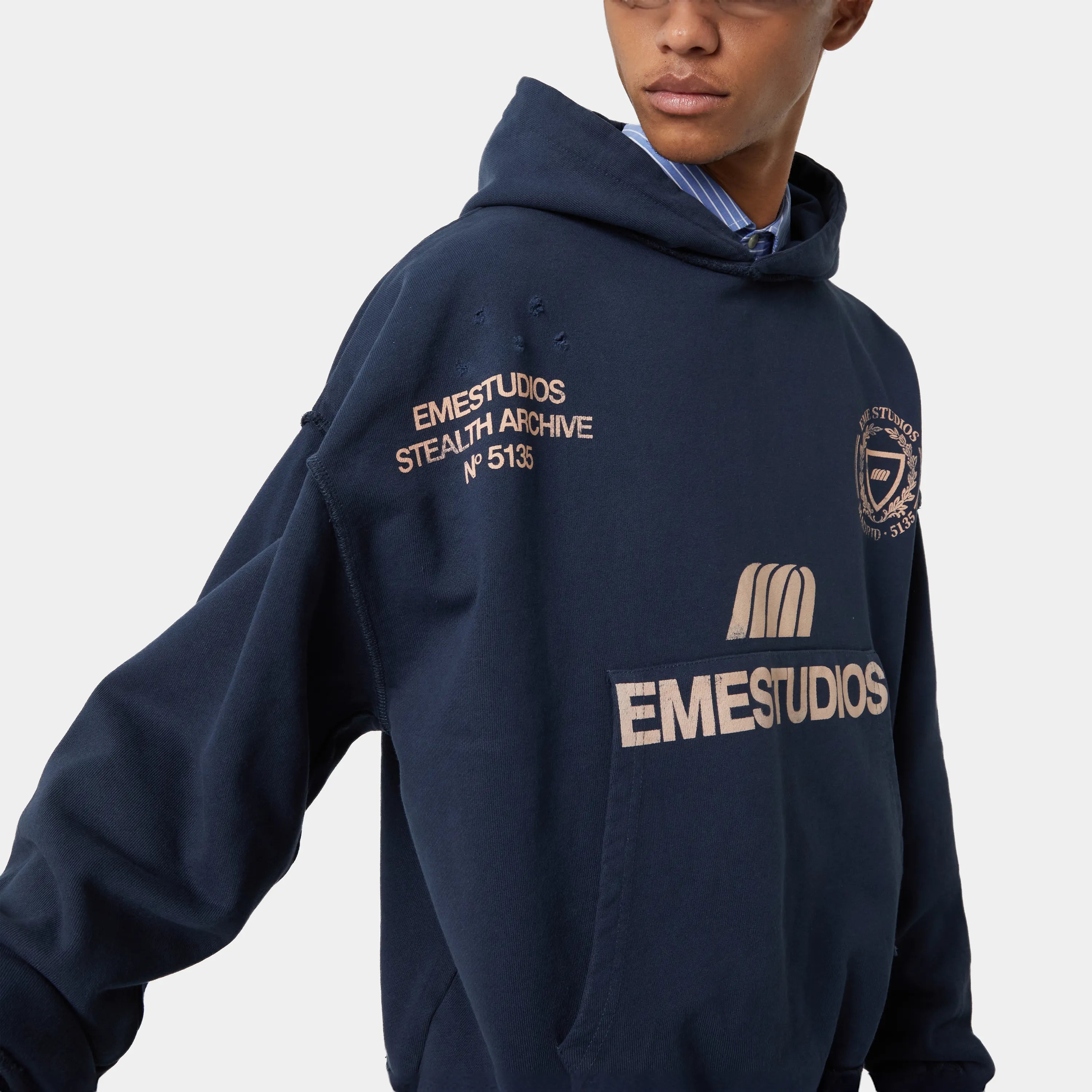 Stealth Navy Oversized Hoodie Hoodie eme