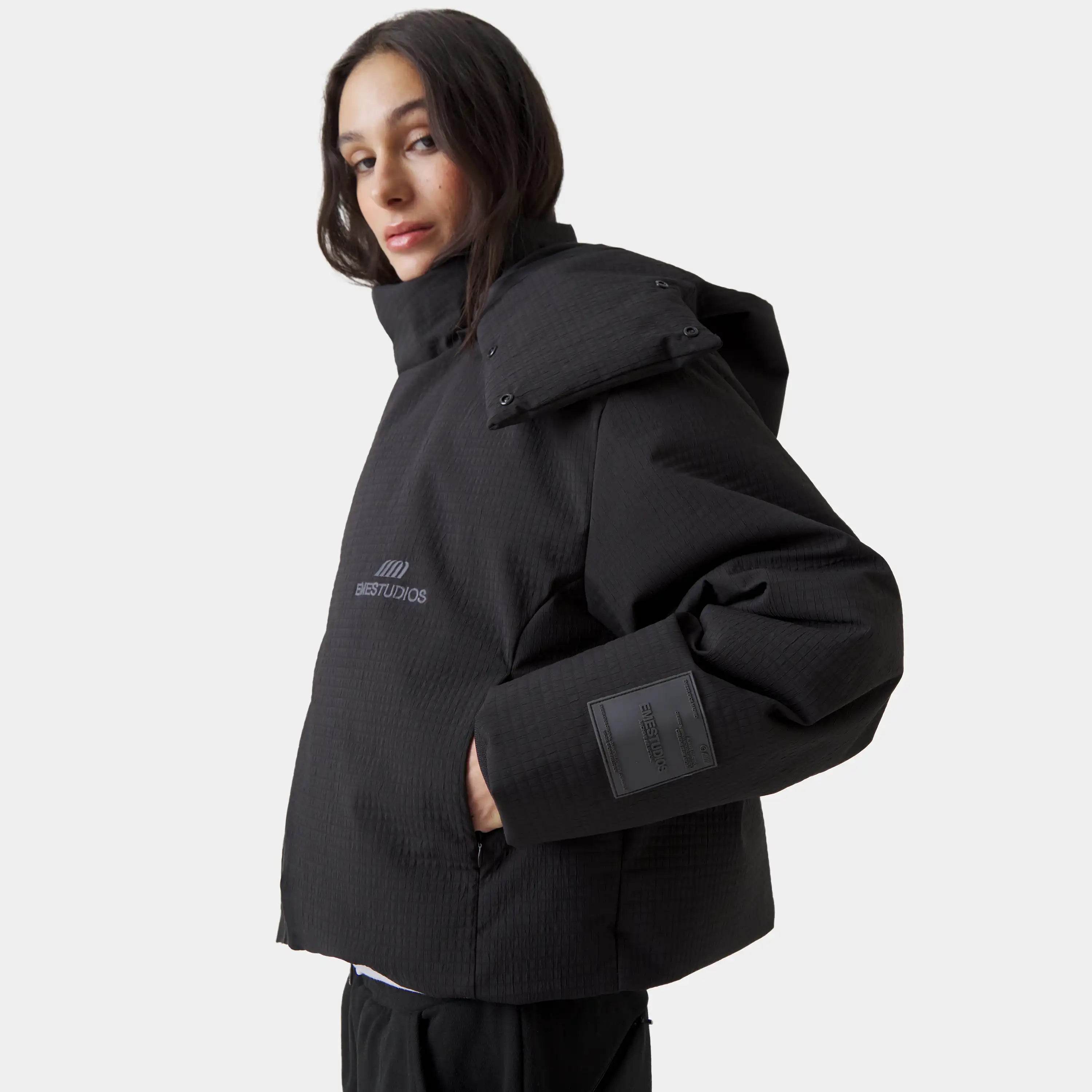 Gift Ripstop Black Puffer Outerwear Eme Studios
