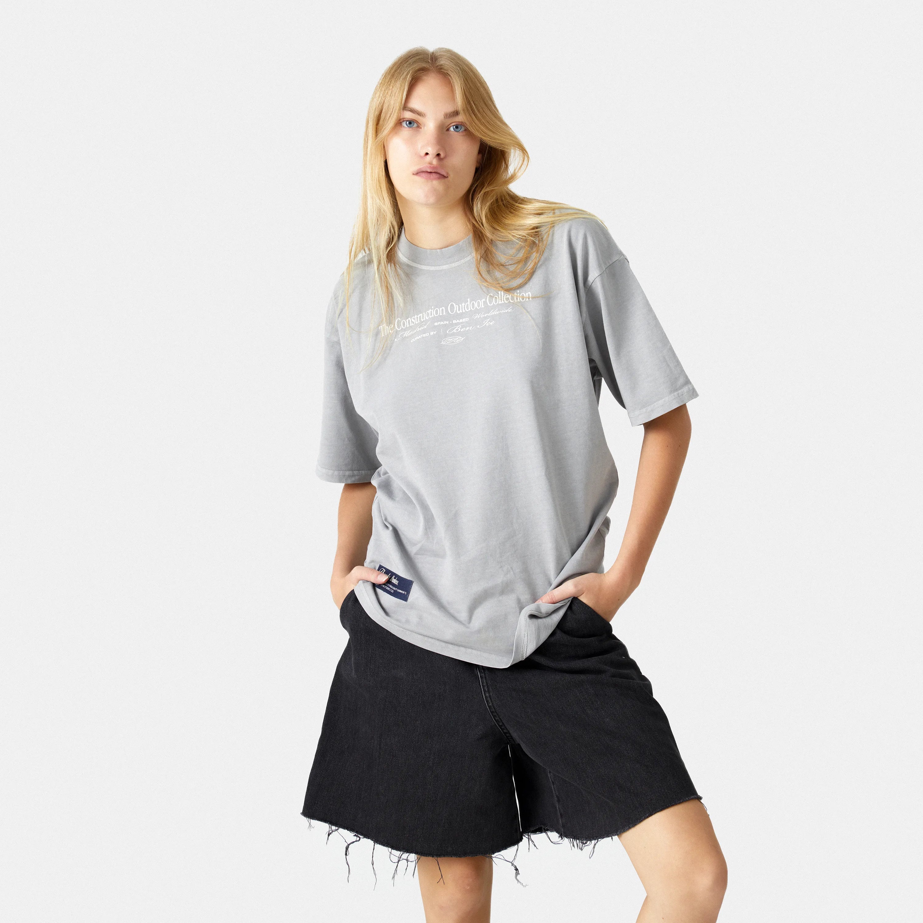 Construction Stone Oversized Tee Camiseta eme   