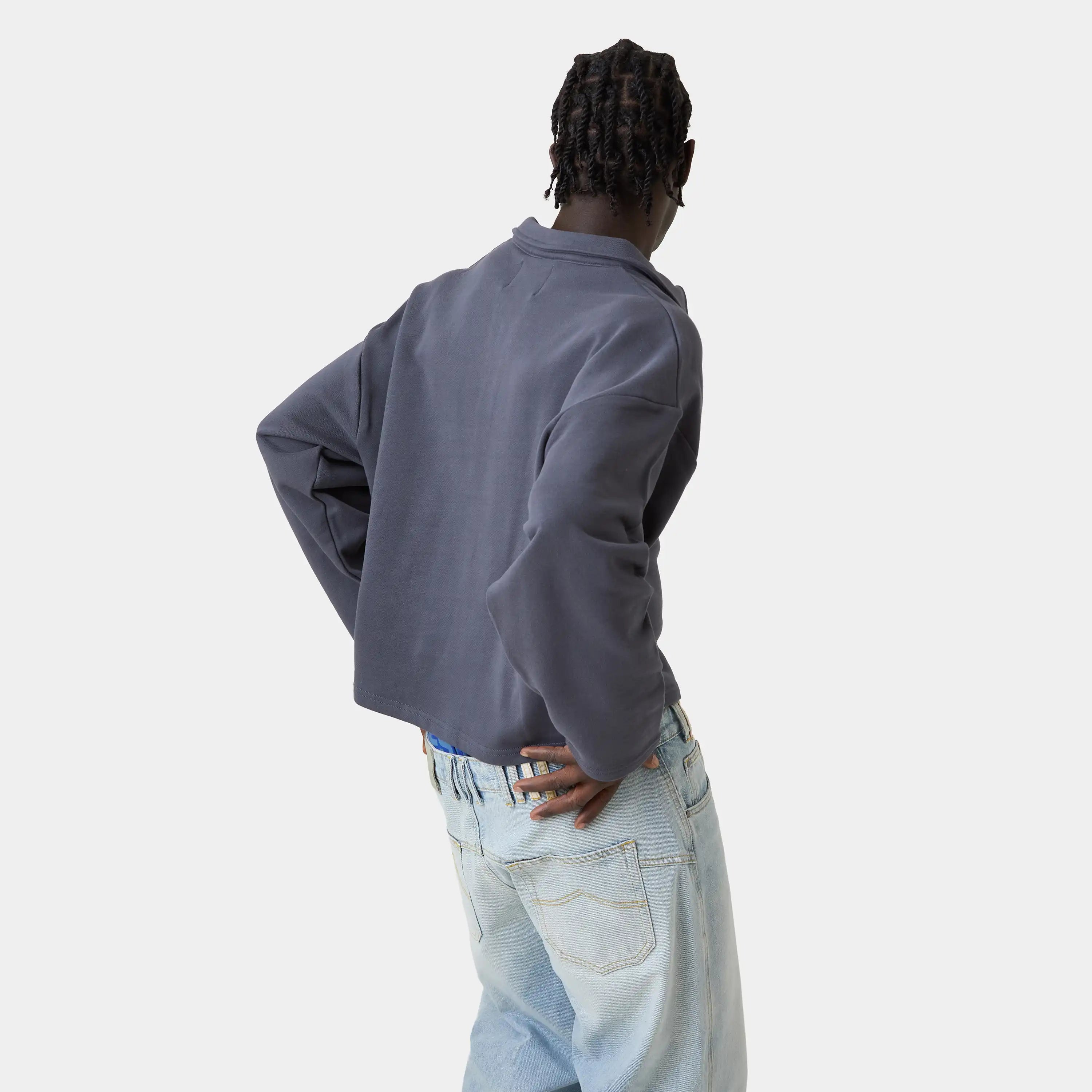 Playtime Ombre Blue Polo Sweatshirts Eme Studios