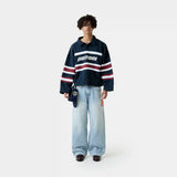 Bachatas Navy Polo Sweatshirts Eme Studios