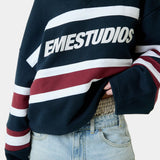 Bachatas Navy Polo Sweatshirts Eme Studios