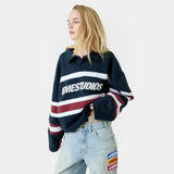 Bachatas Navy Polo Sweatshirts Eme Studios