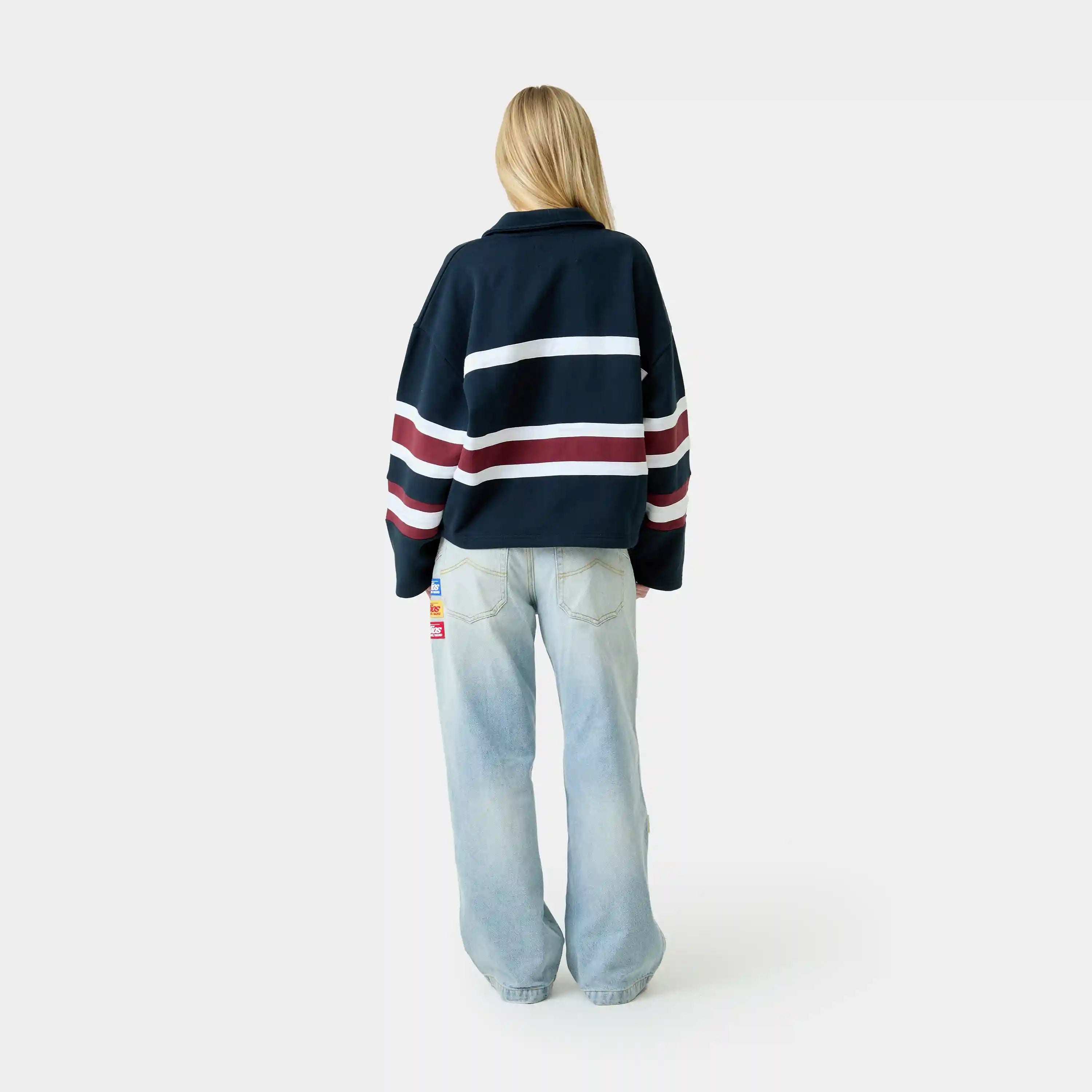 Bachatas Navy Polo Sweatshirts Eme Studios