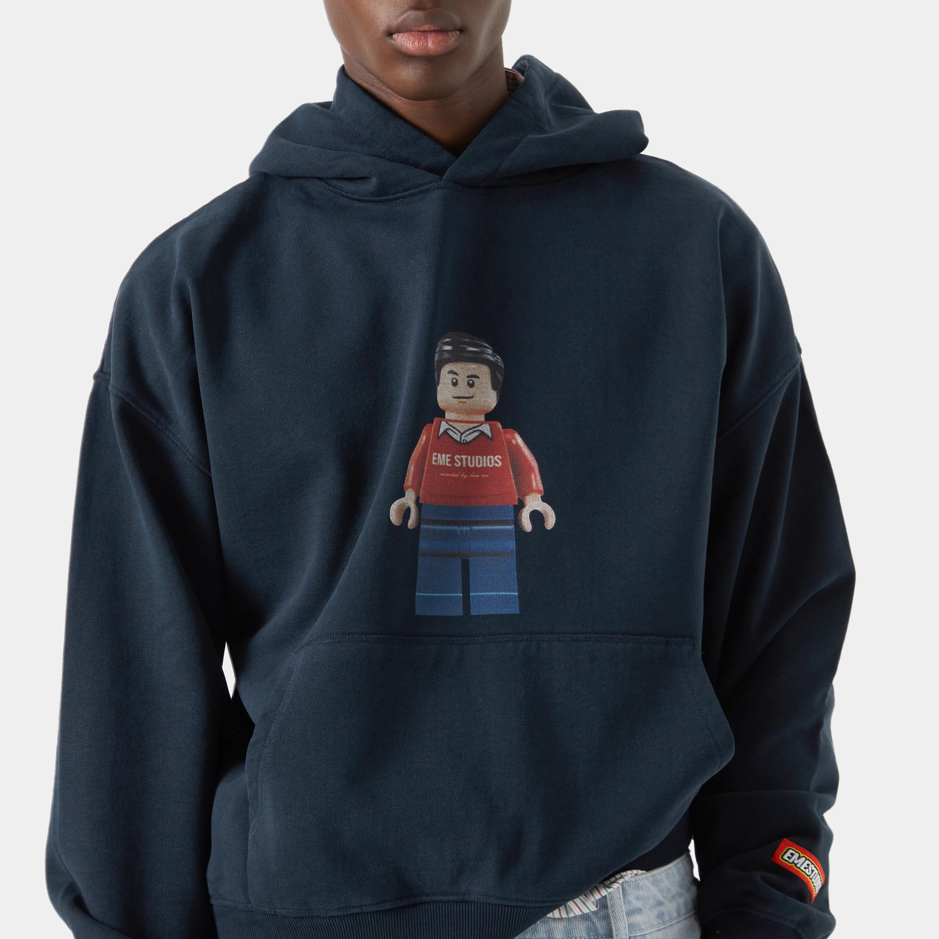 Brick Navy Hoodie Hoodies eme